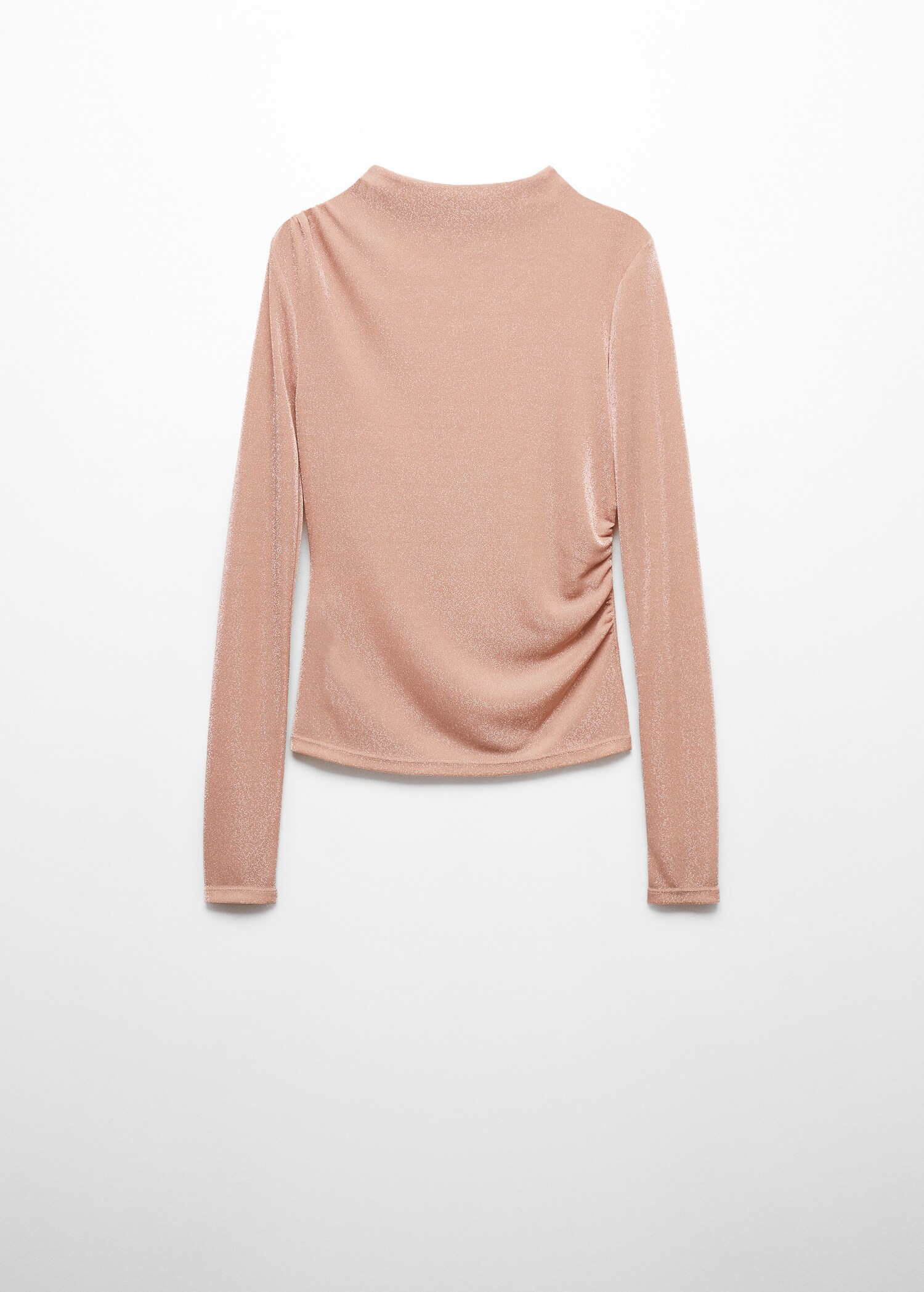 Lurex t-shirt with ruched details - Article without model