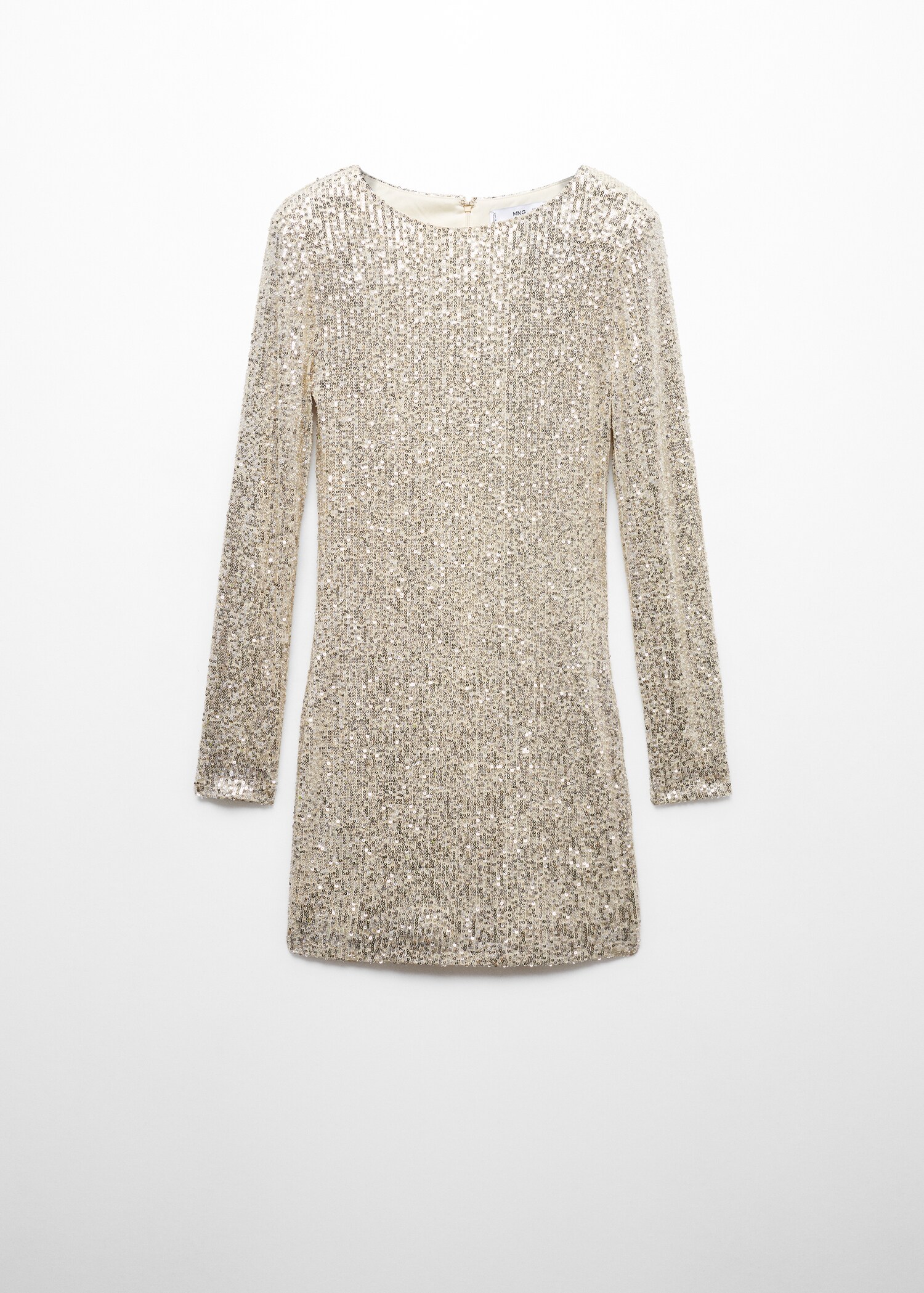 Sequin shoulder pads dress - Article without model