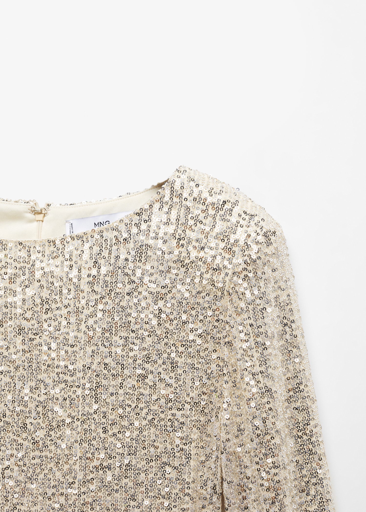 Robe paillettes épaulettes Femme MANGO OUTLET Suisse - Main Image