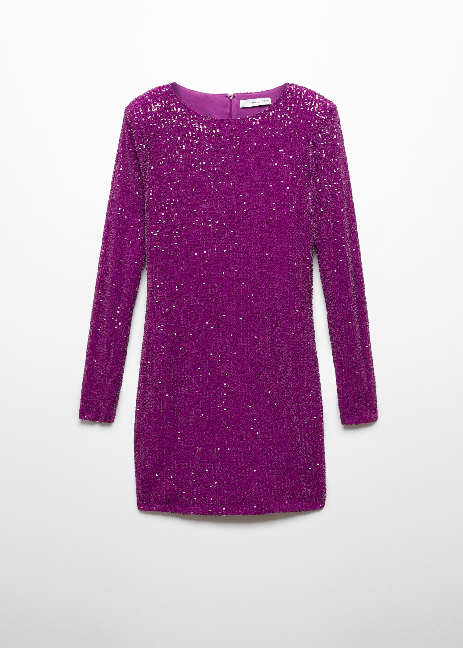 Sequin shoulder pads dress - Article without model