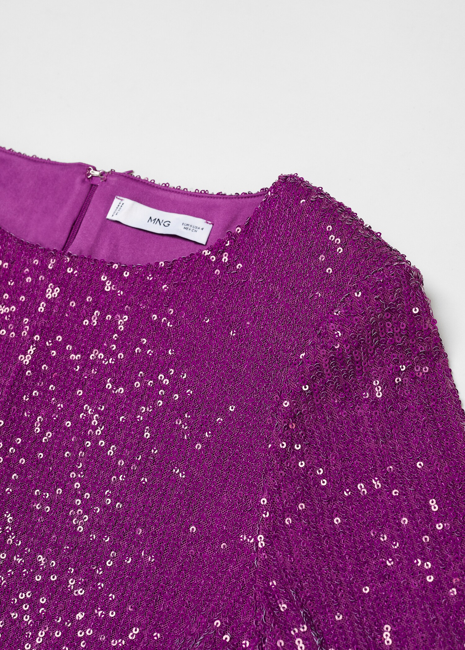 Sequin shoulder pads dress - Details of the article 8