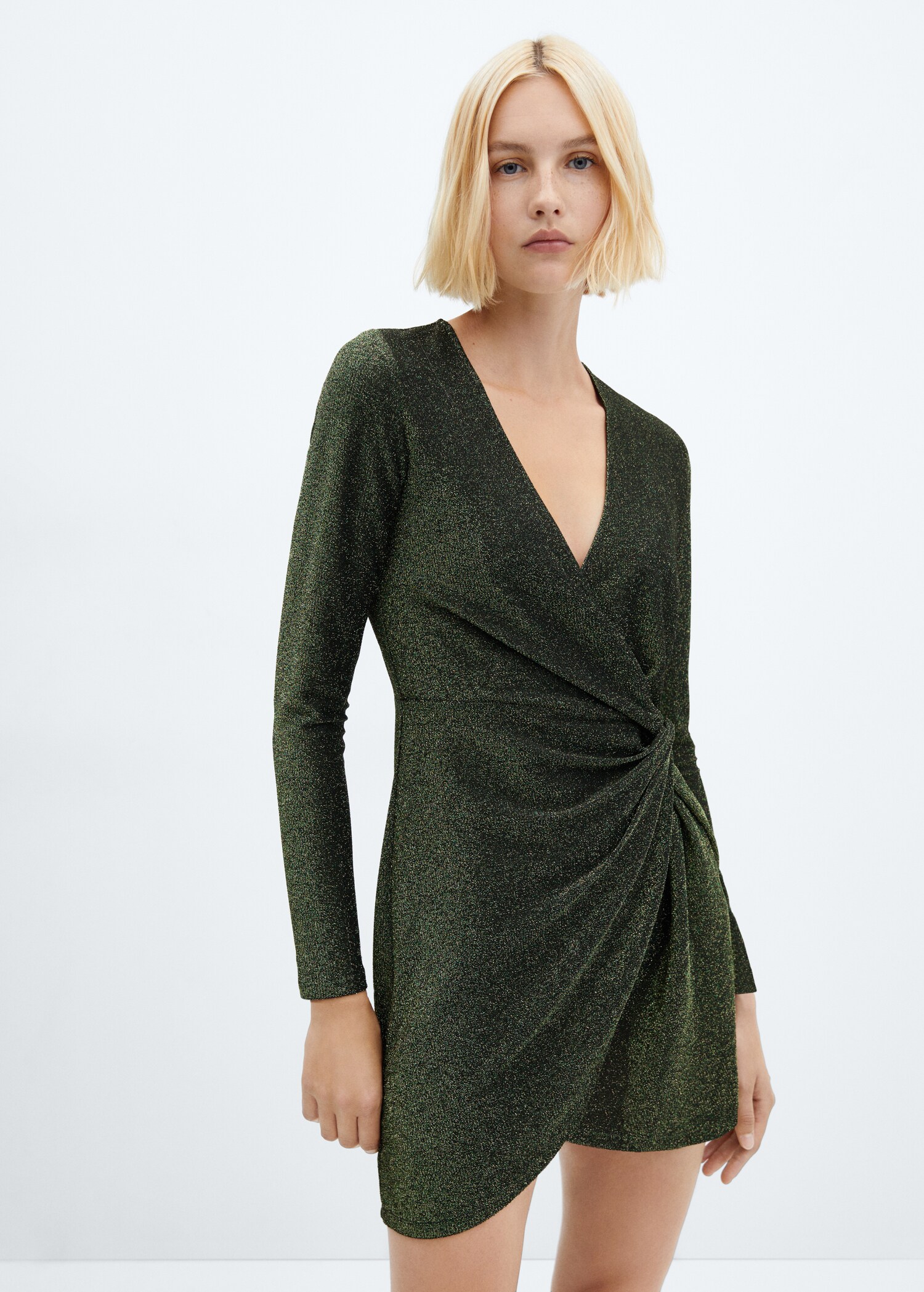 Robe lurex nœud - Plan moyen