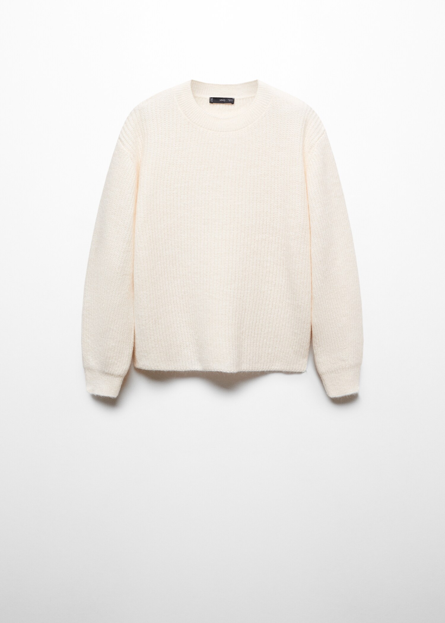 Round-neck knitted sweater - Article without model