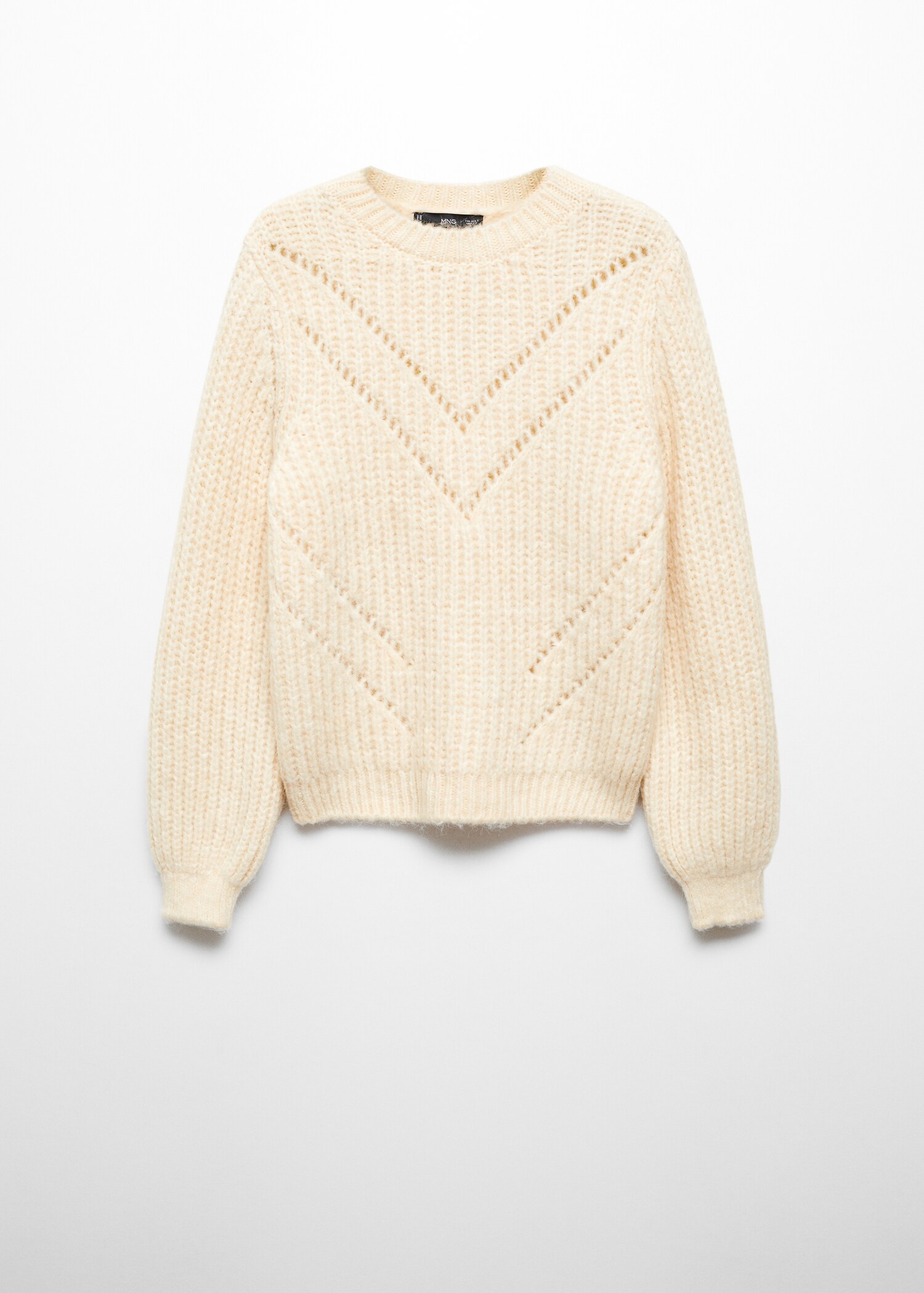 Open work-detail sweater - Article without model