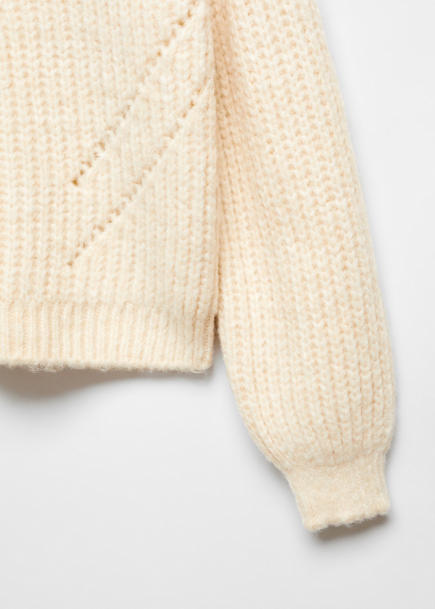 Open work-detail sweater - Details of the article 8