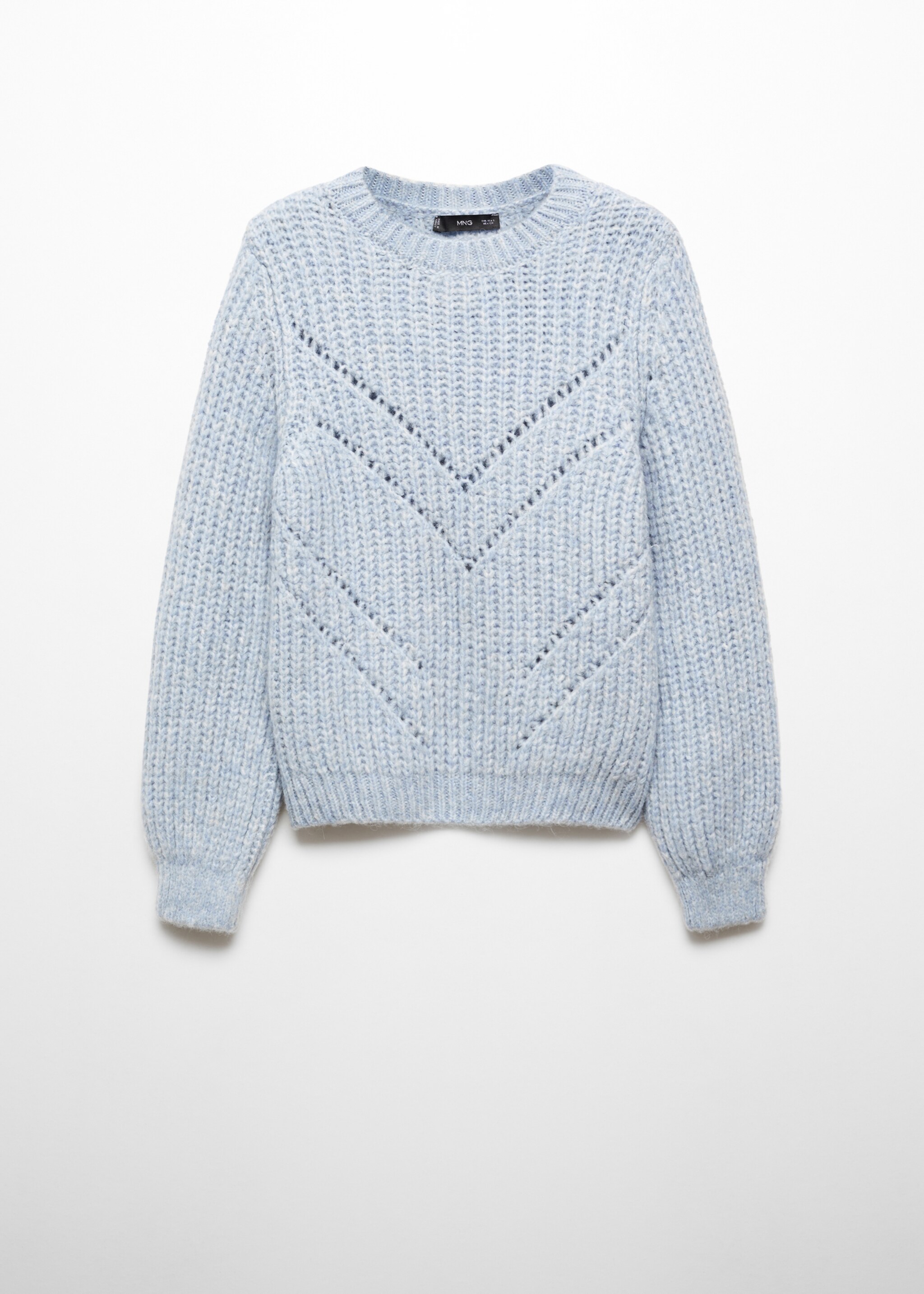 Open work-detail sweater - Article without model