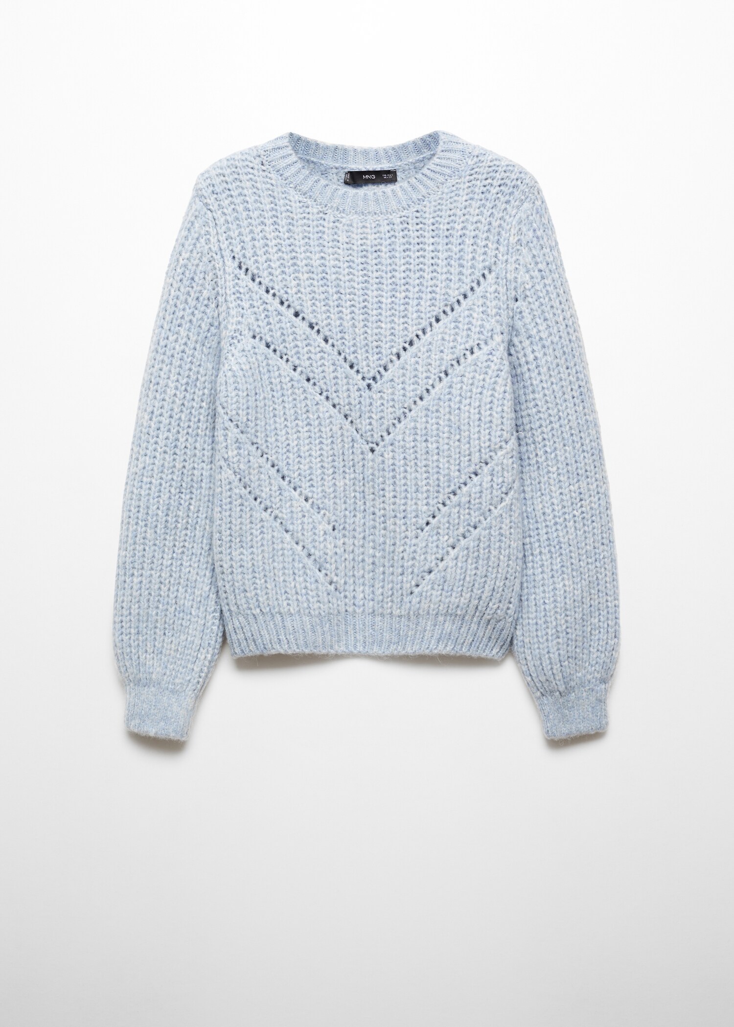 Open work-detail sweater - Article without model