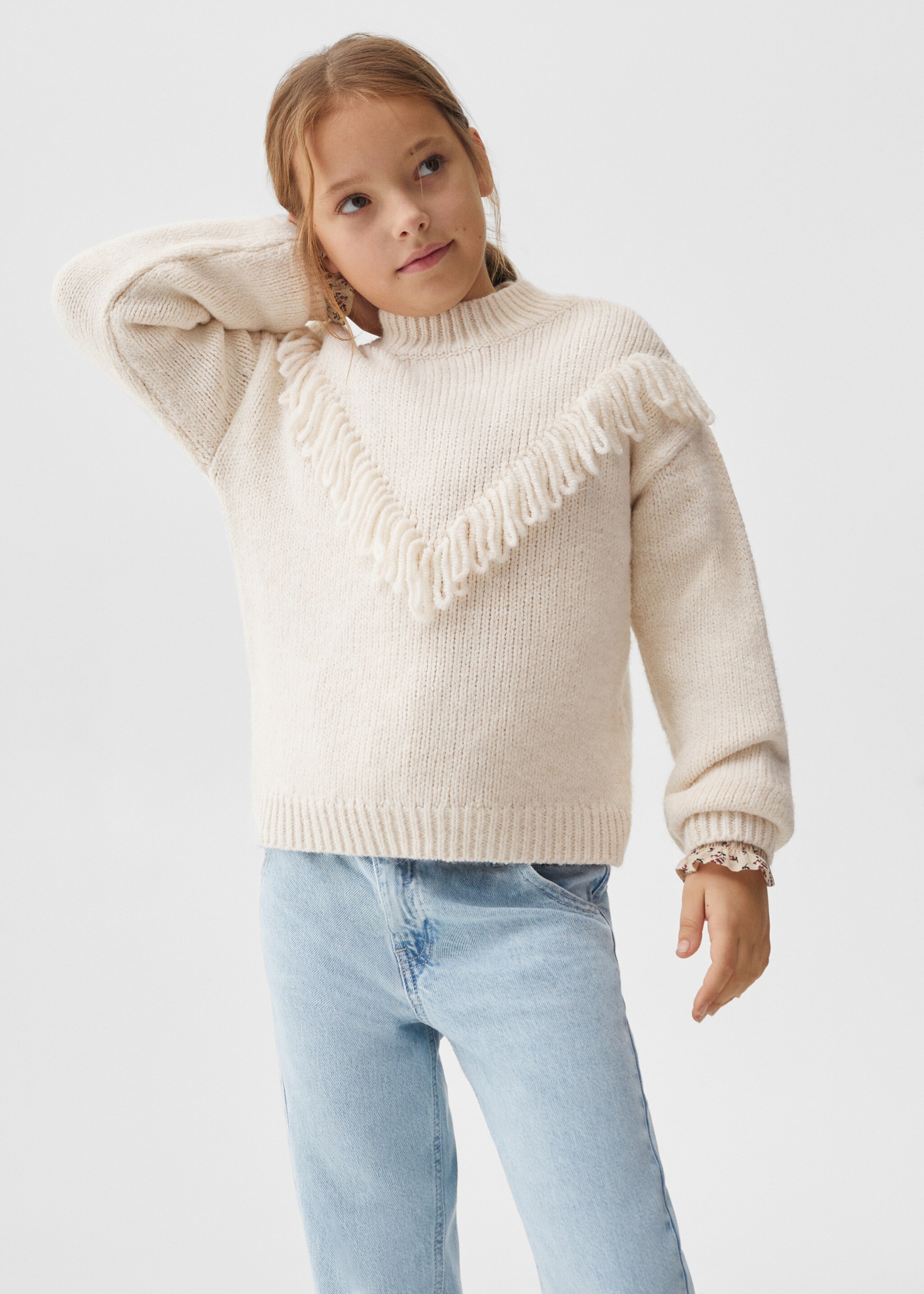 Fringes knit sweater - Medium plane