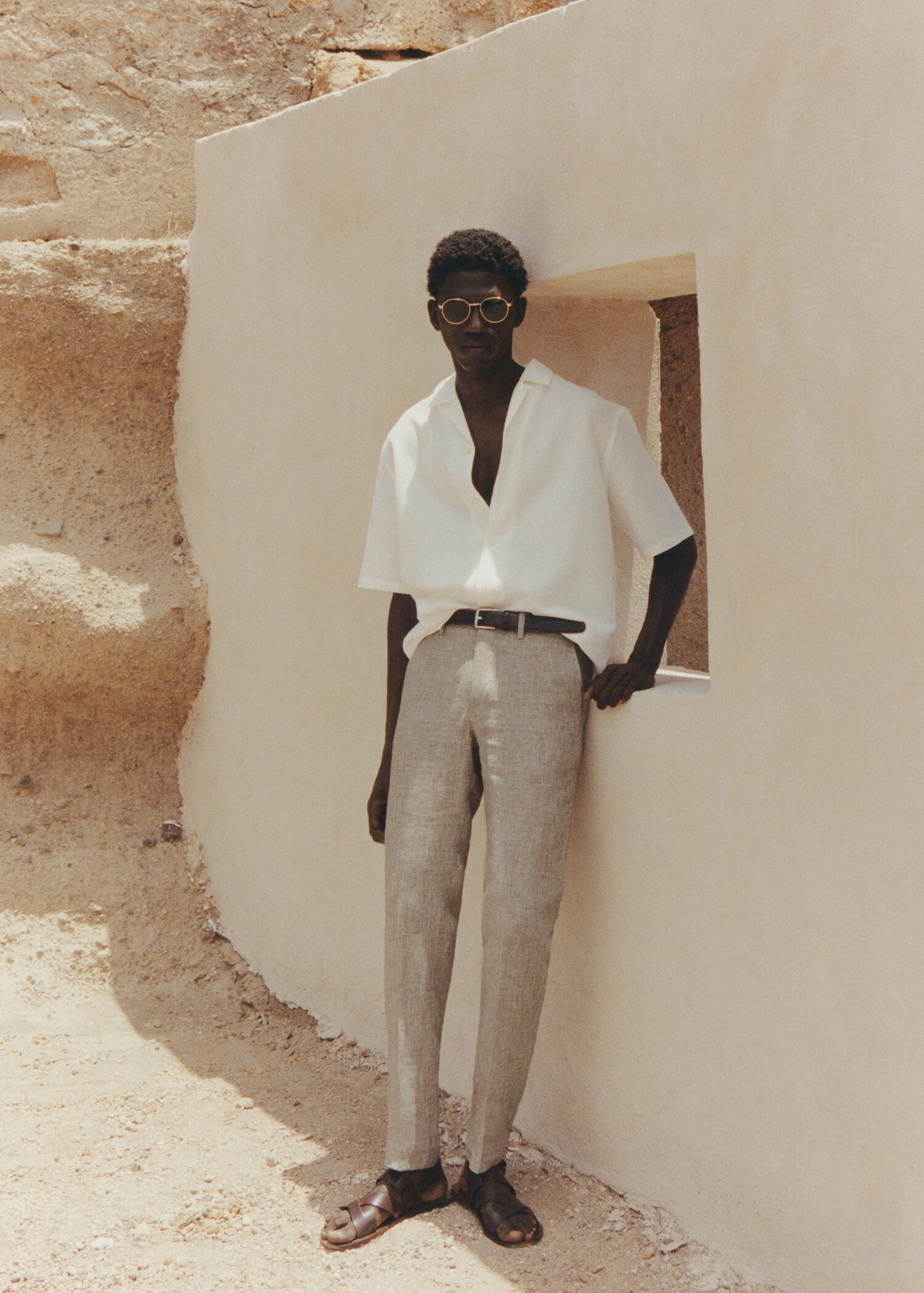 100% linen suit trousers - Details of the article 5