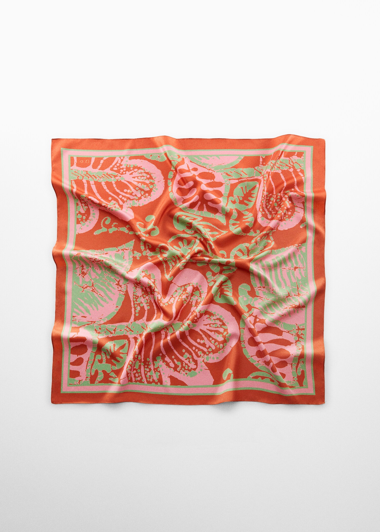 Leaf-print scarf - Article without model