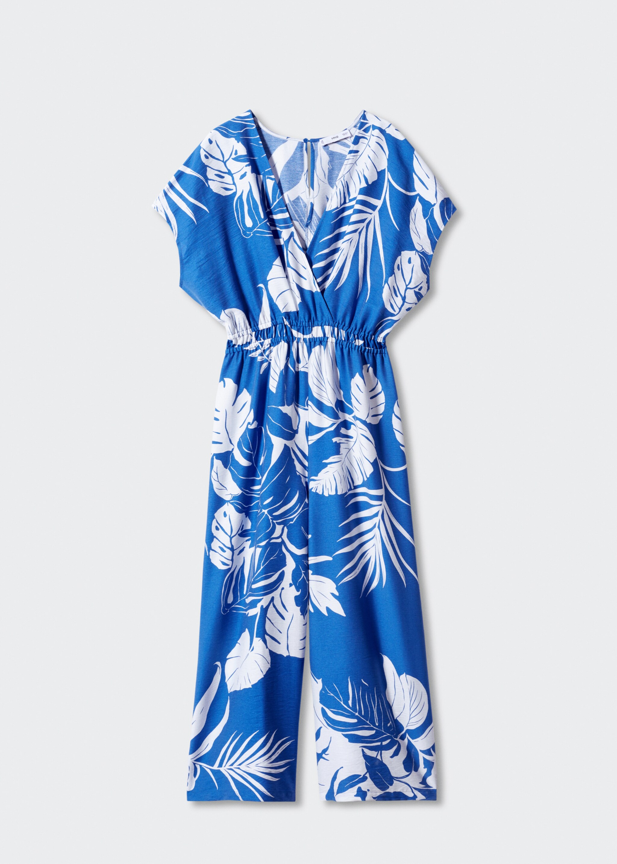 Tropical print jumpsuit - Article without model, Blue. Ref: 57010207-00.