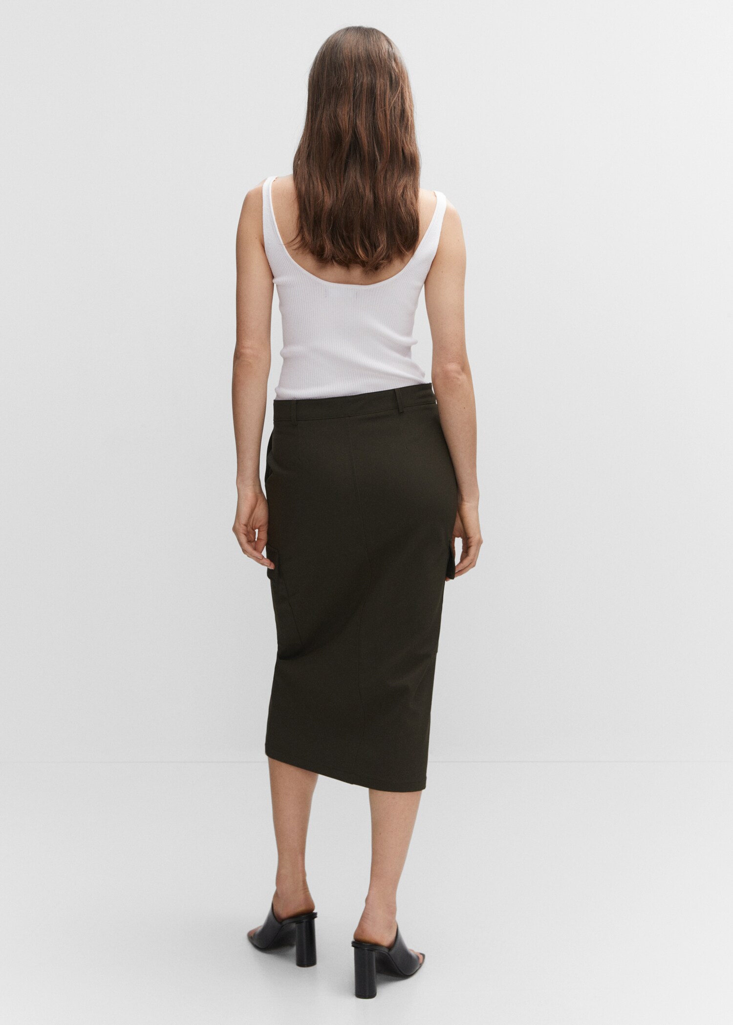 V-neck knitted top - Reverse of the article