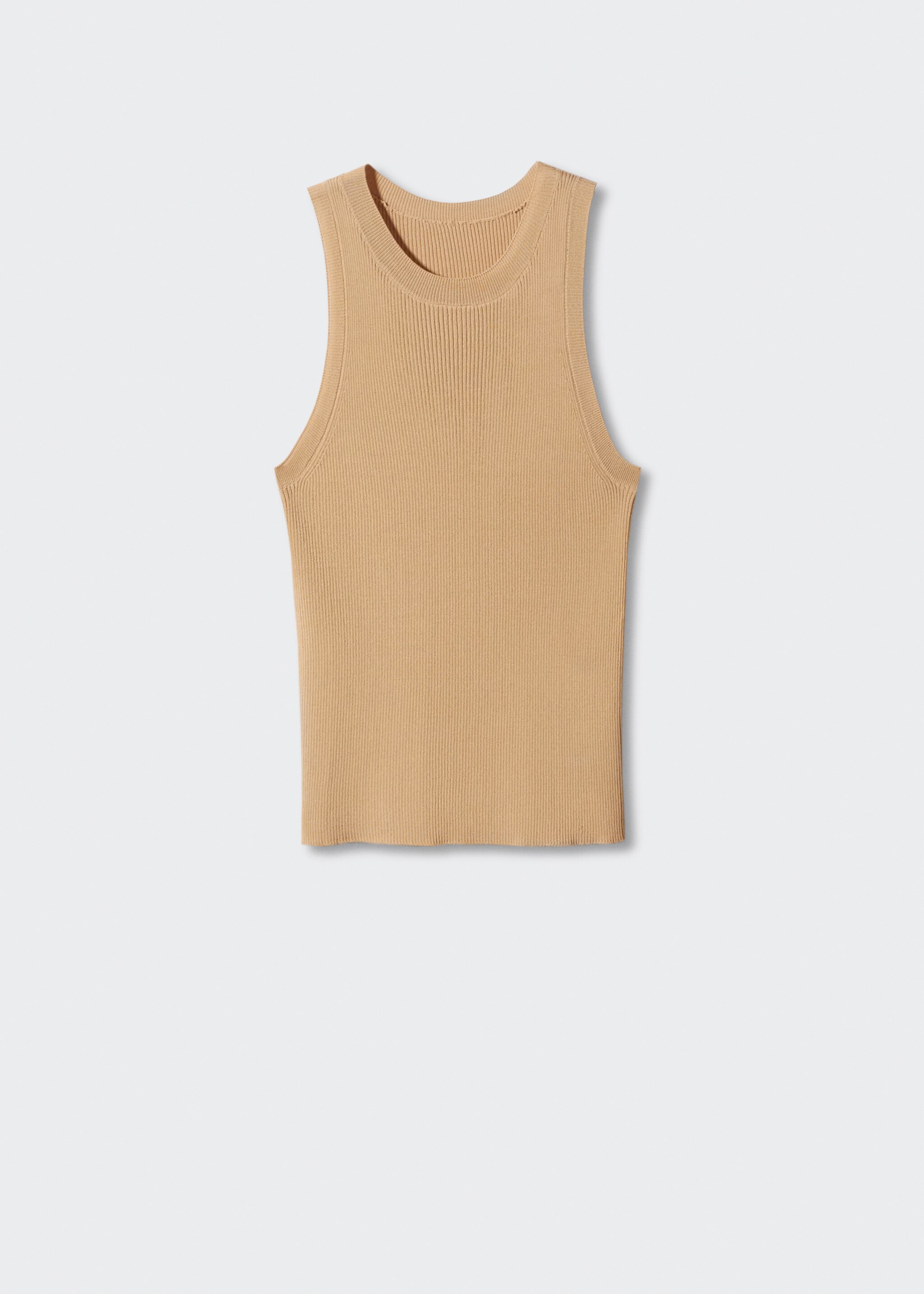 Ribbed knit top - Article without model