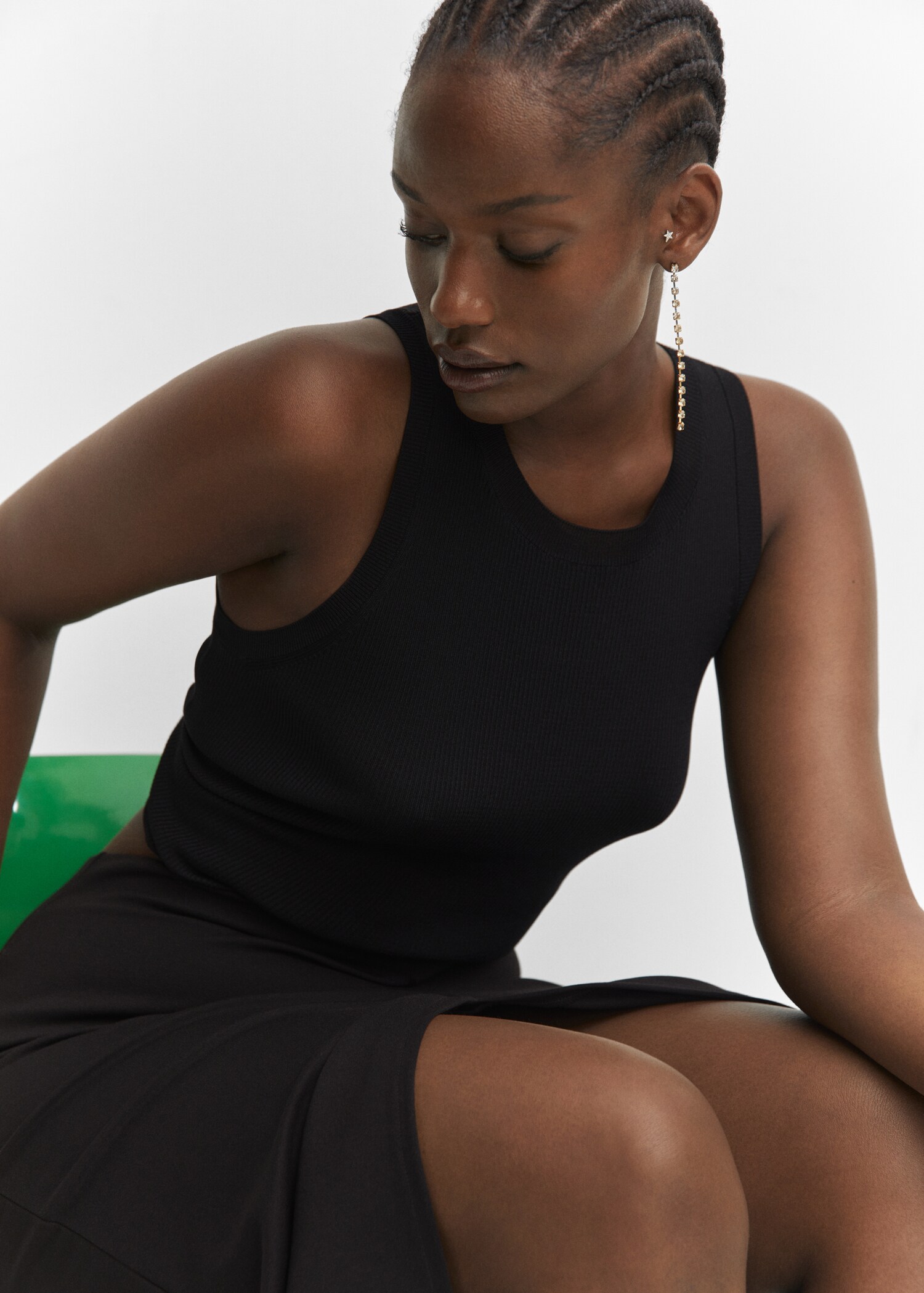 Ribbed knit top - Details of the article 4