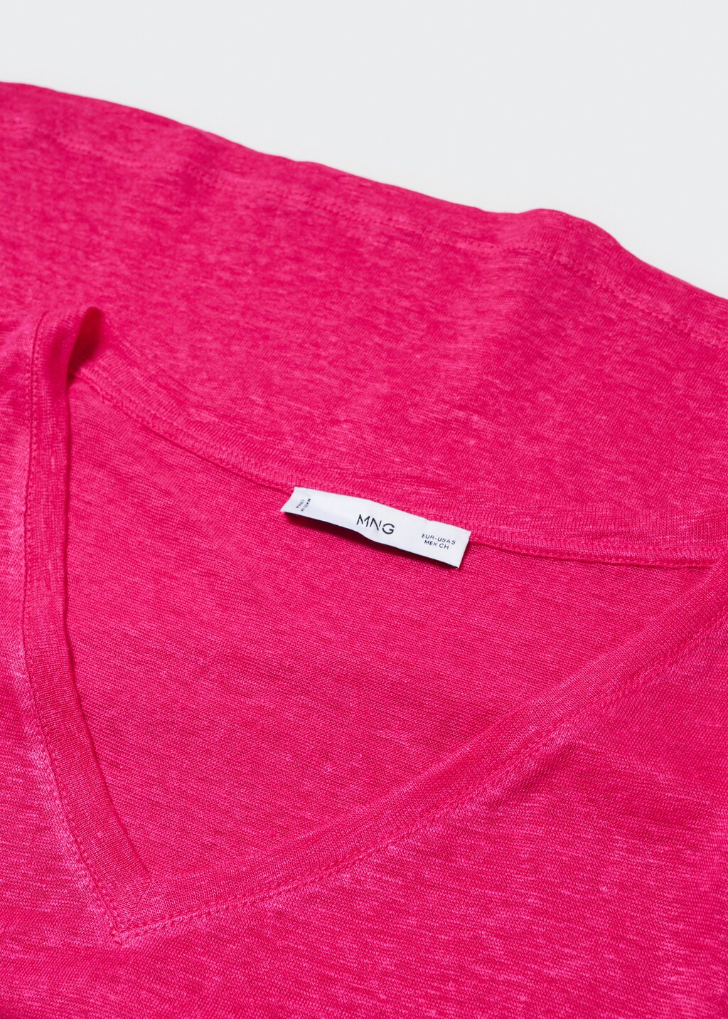 V-neck T-shirt Women MANGO OUTLET USA