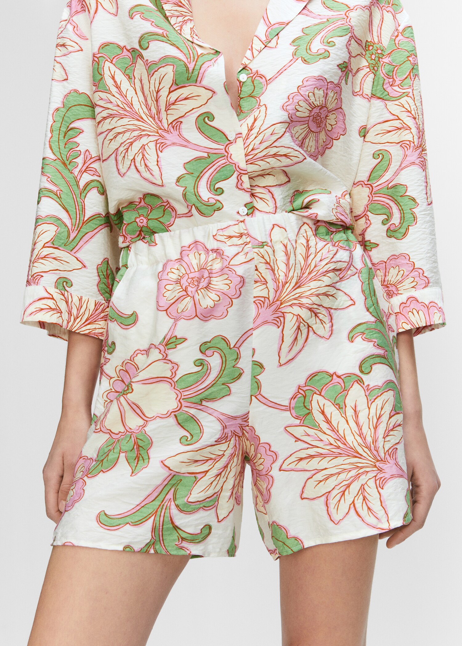 Floral-print shorts - Details of the article 6
