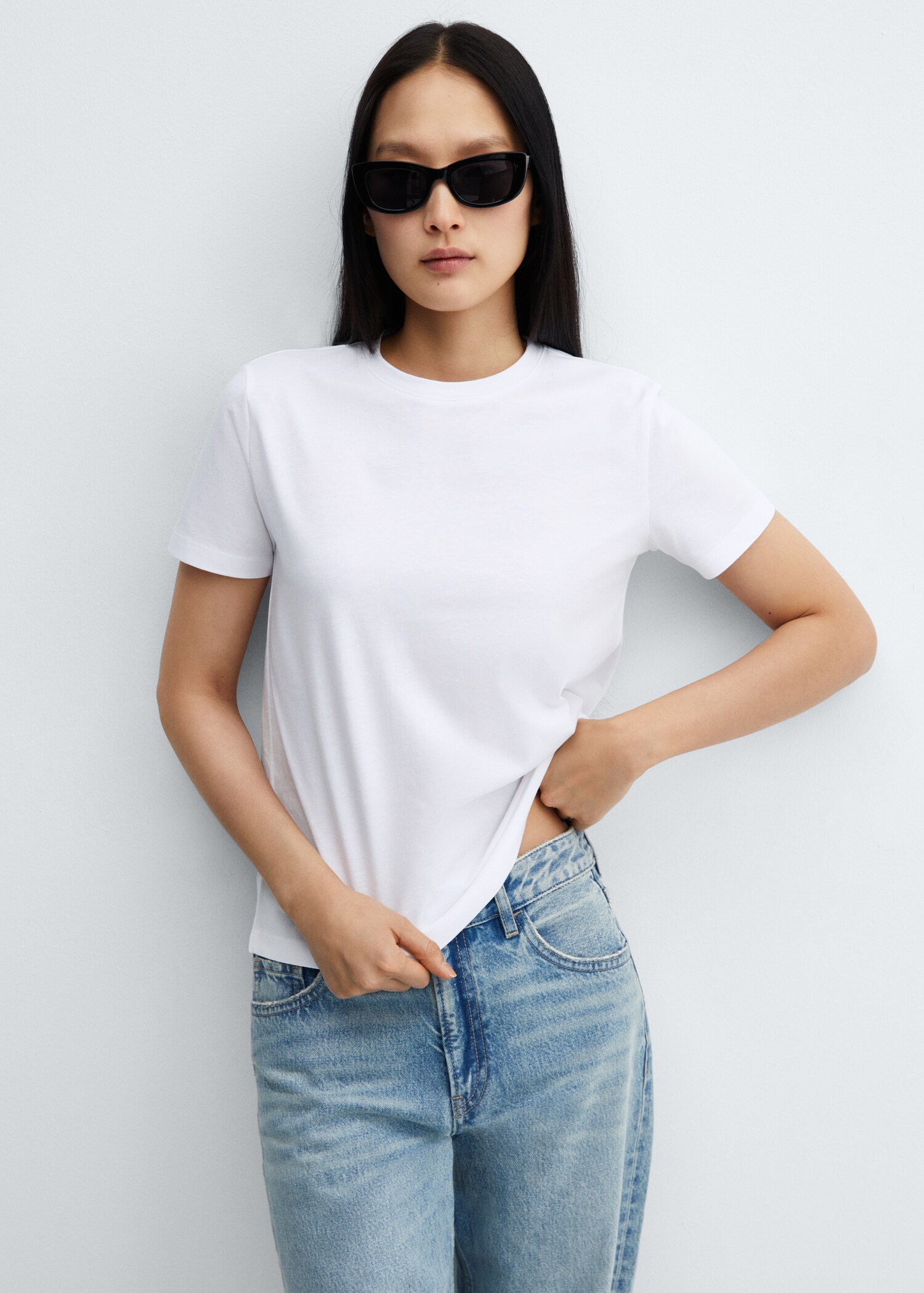 T-Shirt aus 100 % Baumwolle - Mittlere Ansicht