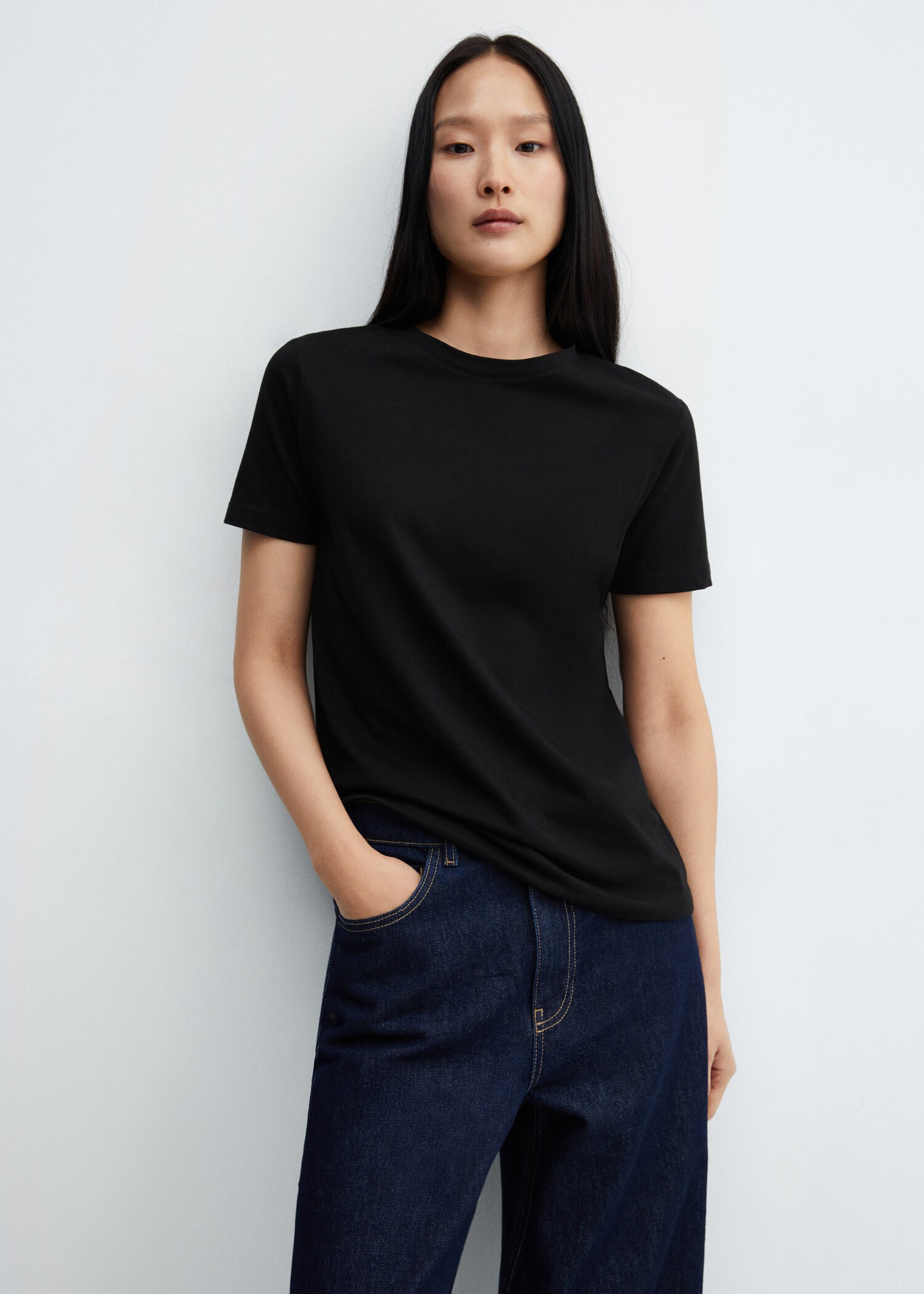T-Shirt aus 100 % Baumwolle - Mittlere Ansicht