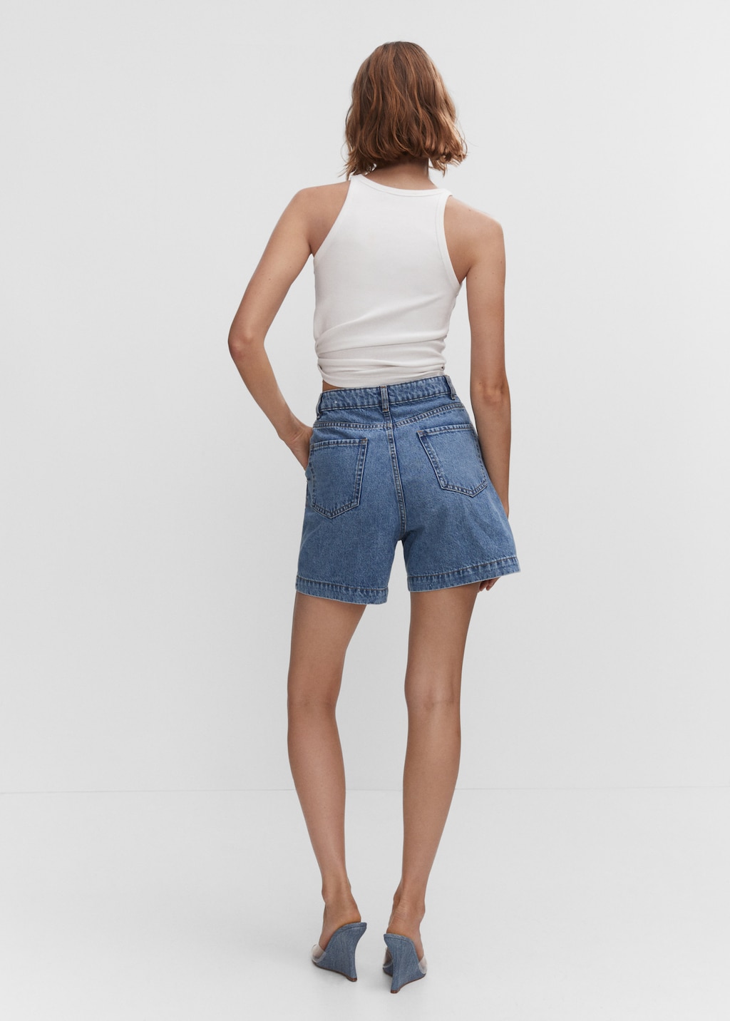 Slouchy jean shorts hotsell