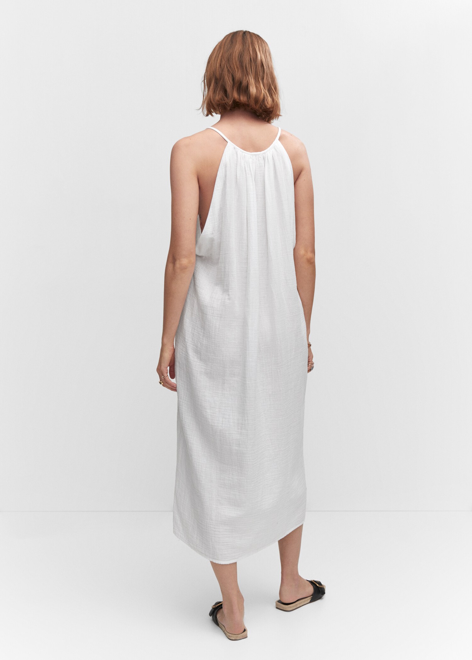 Vestido tirantes cinturón - Reverso del artículo