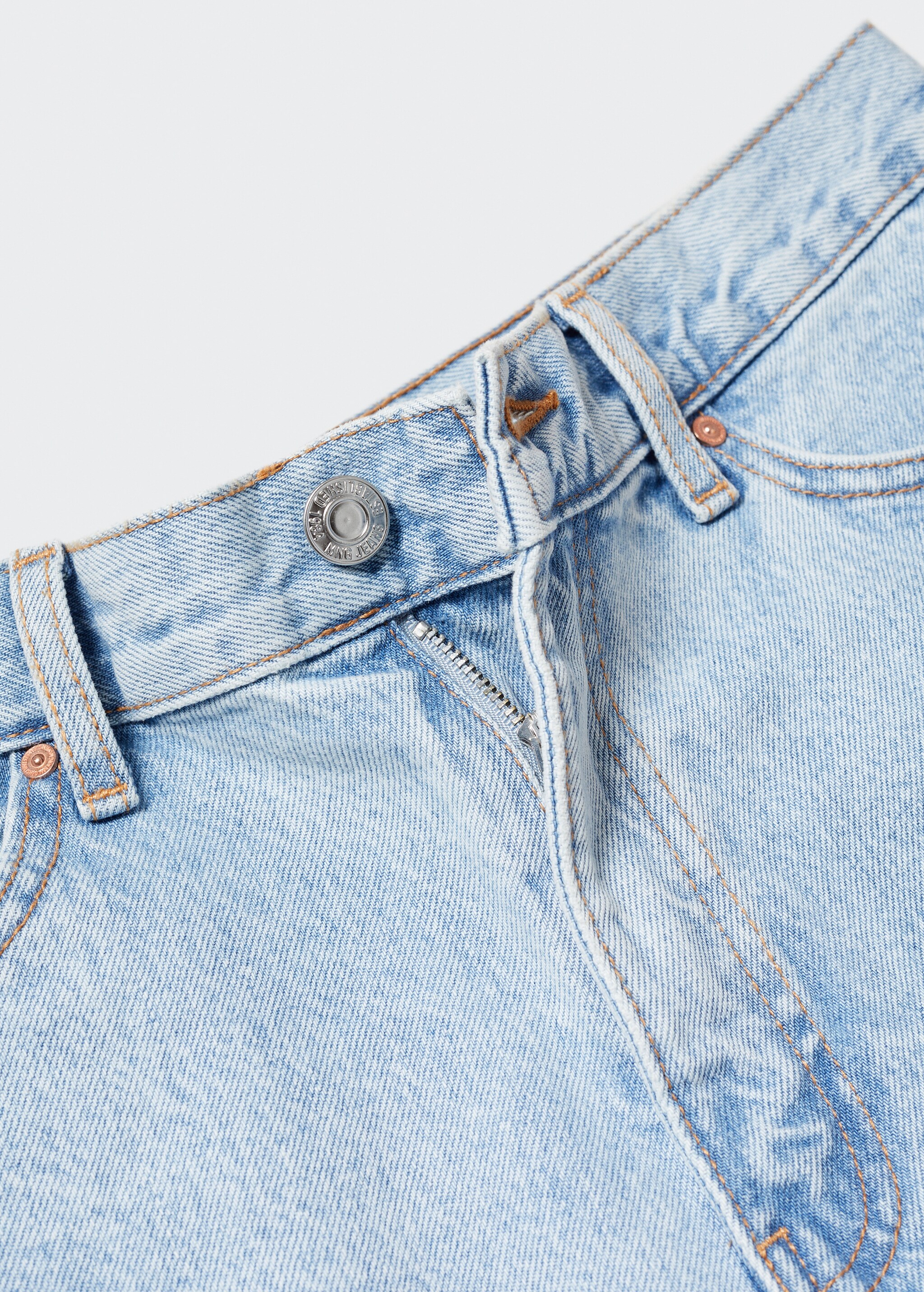 Jeans-Shorts mit hoher Taille - Detail des Artikels 8