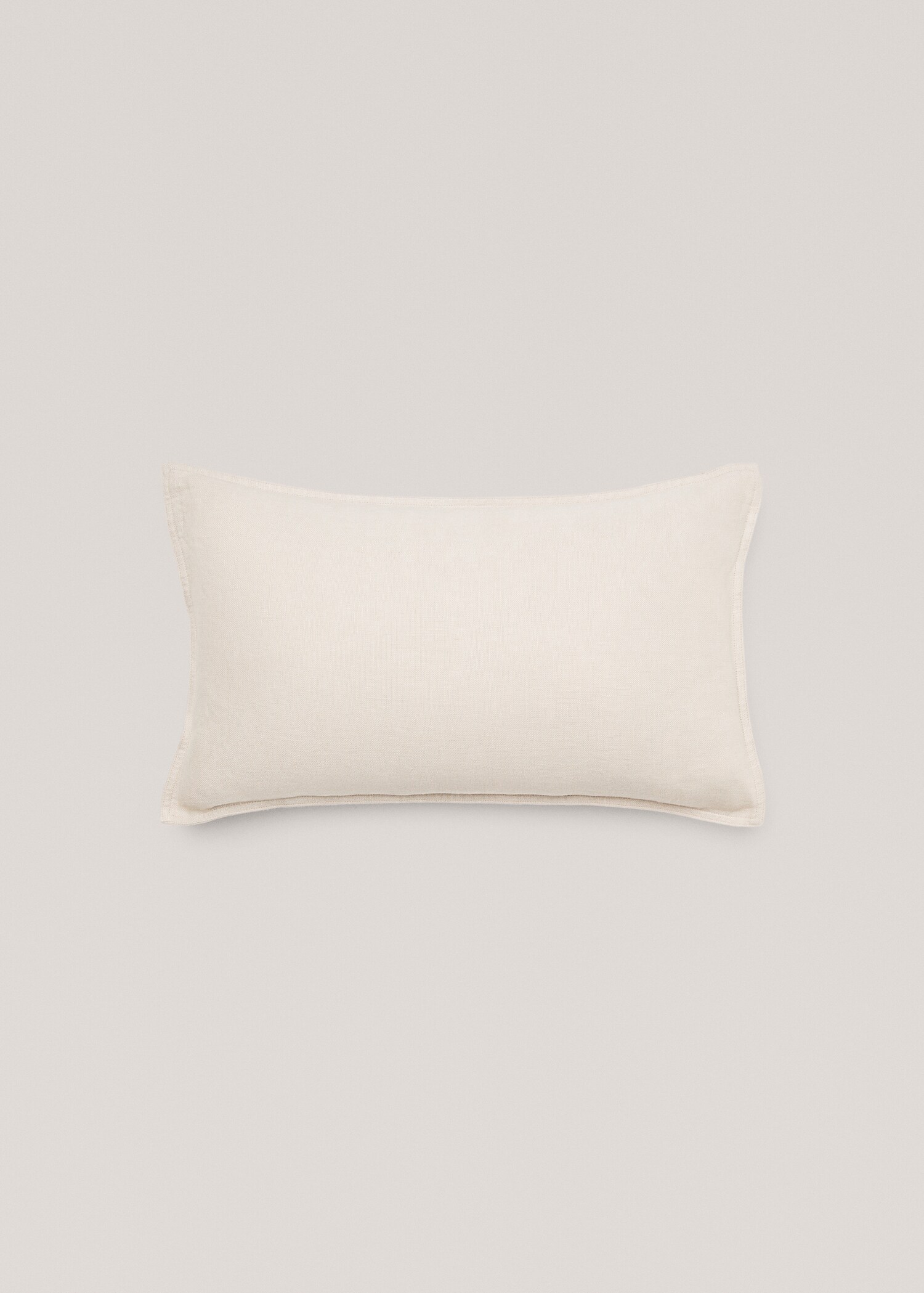 Capa de almofada decorativa de 100% linho liso 30 x 50 cm - Artigo sem modelo