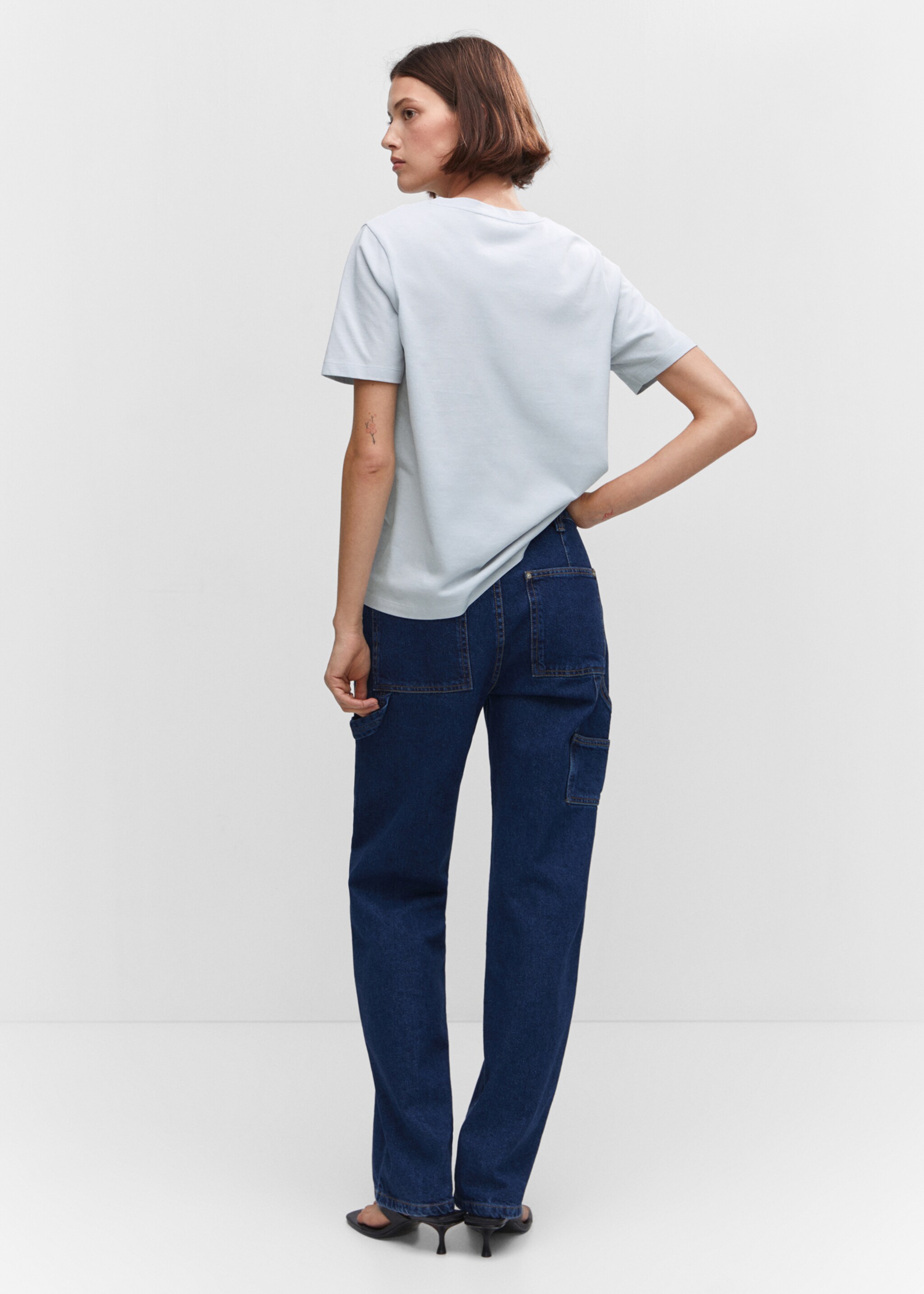 T-shirt en coton imprimé - Verso de l’article