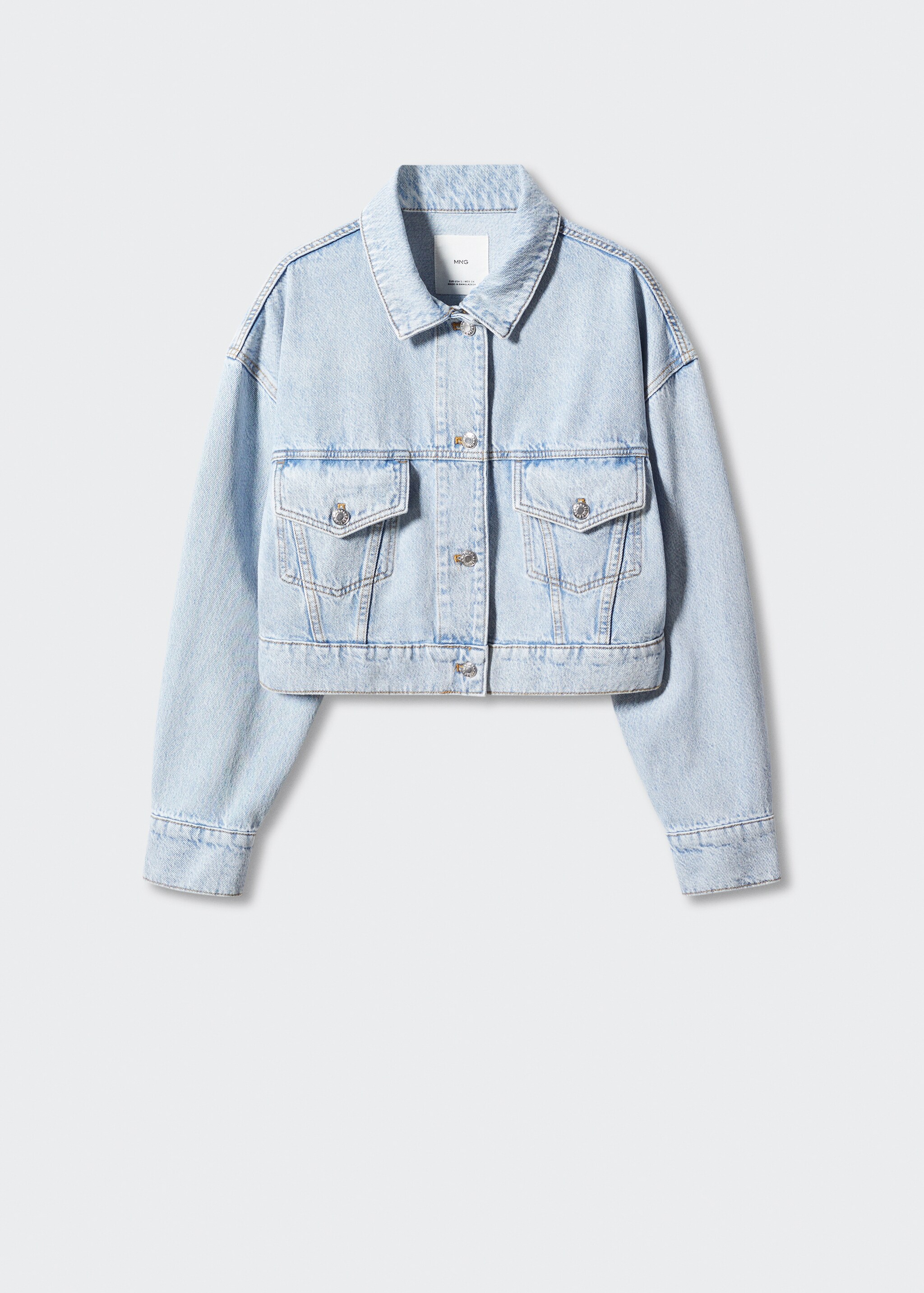 Cropped denim jacket - Article without model