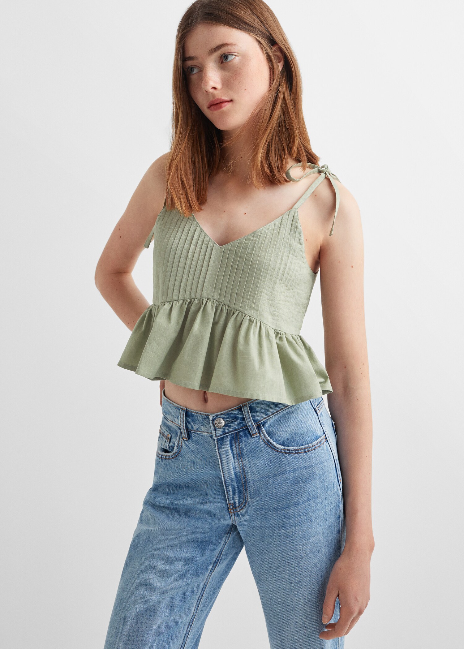Cotton crop top - Medium plane