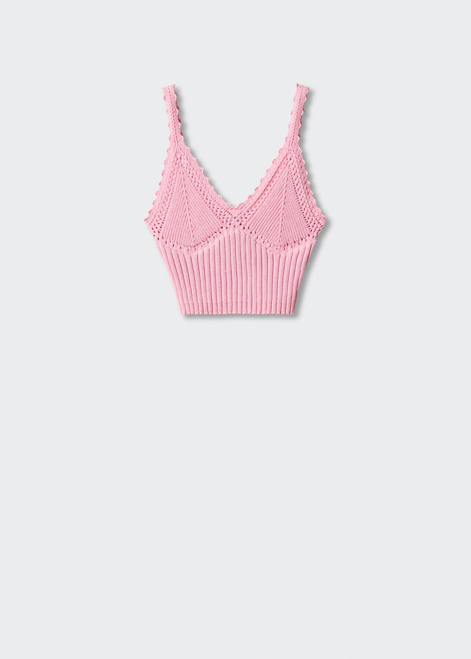 Gebreide crop top - Artikel zonder model