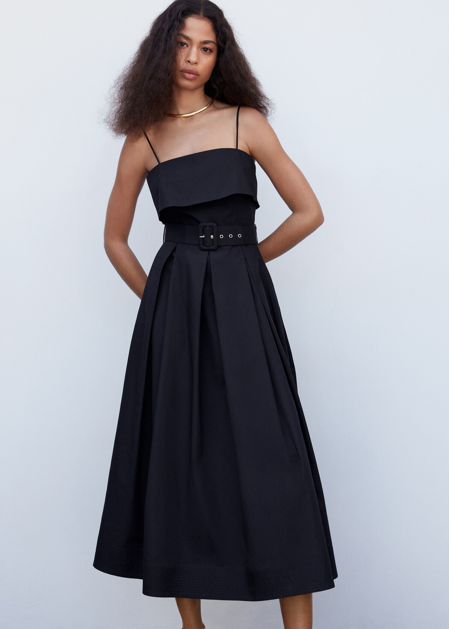 Belt long dress - Medium plane