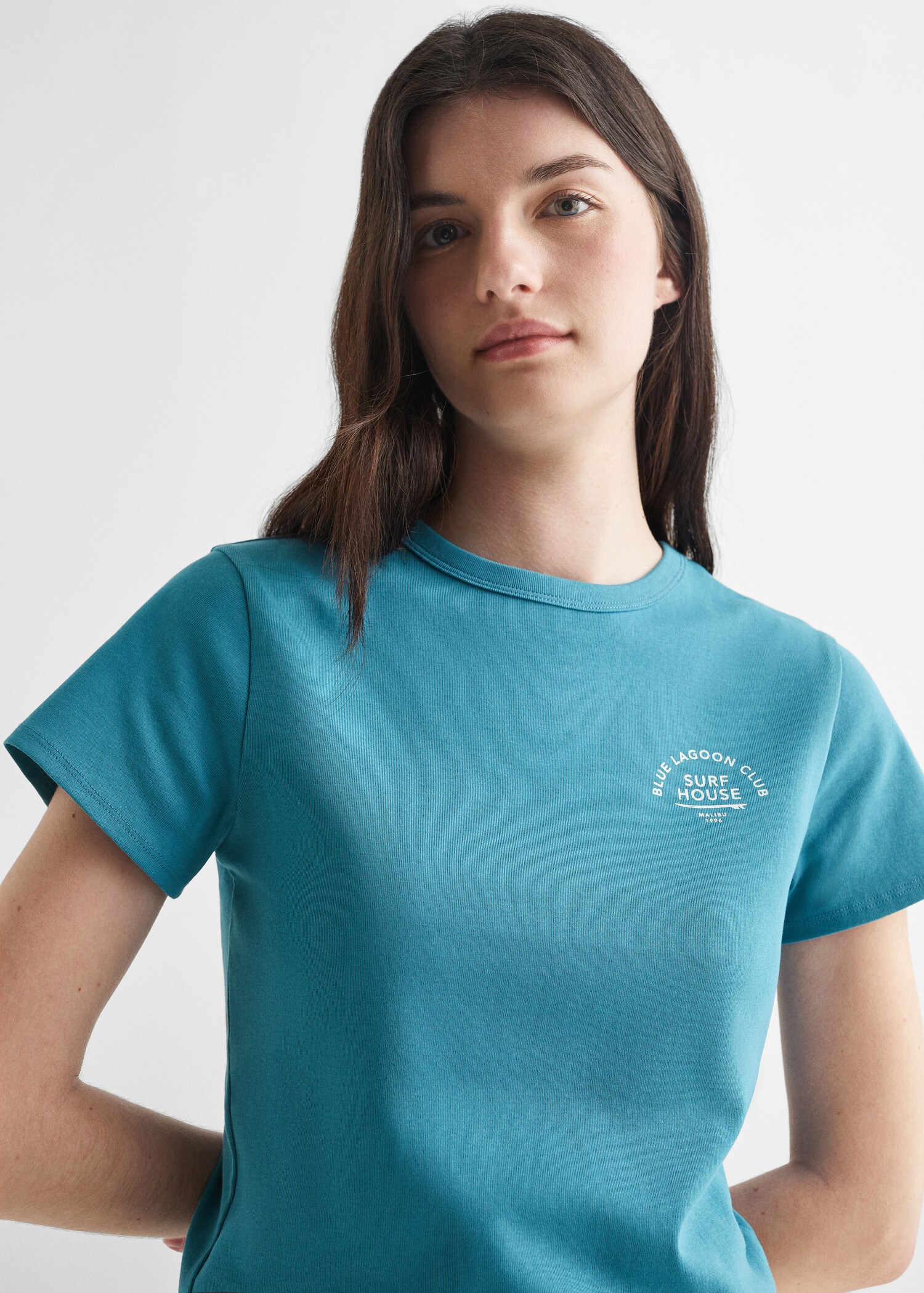 Bawełniany wzorzysty t-shirt - Szczegóły artykułu 1