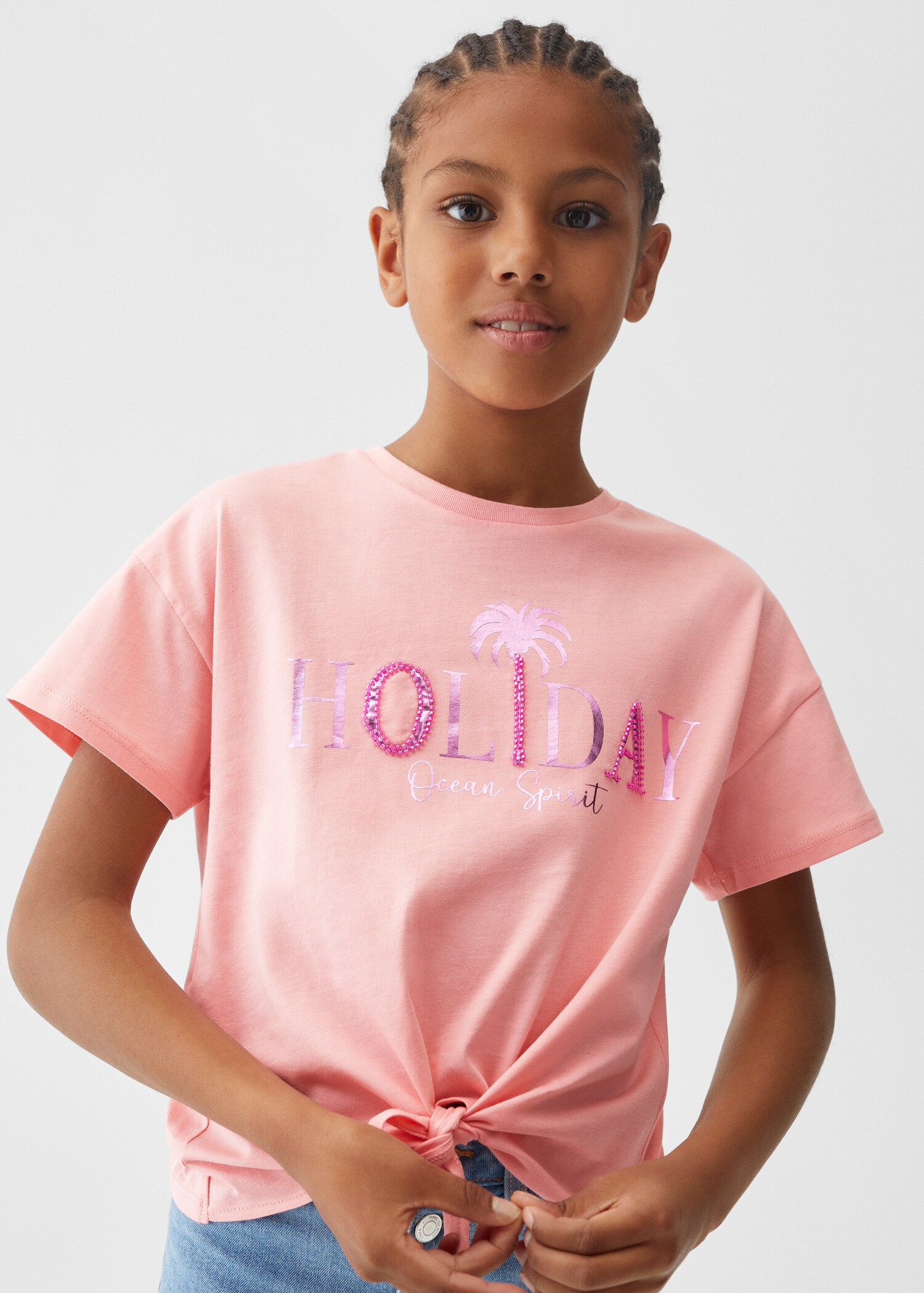 Knot cotton t-shirt - Details of the article 1