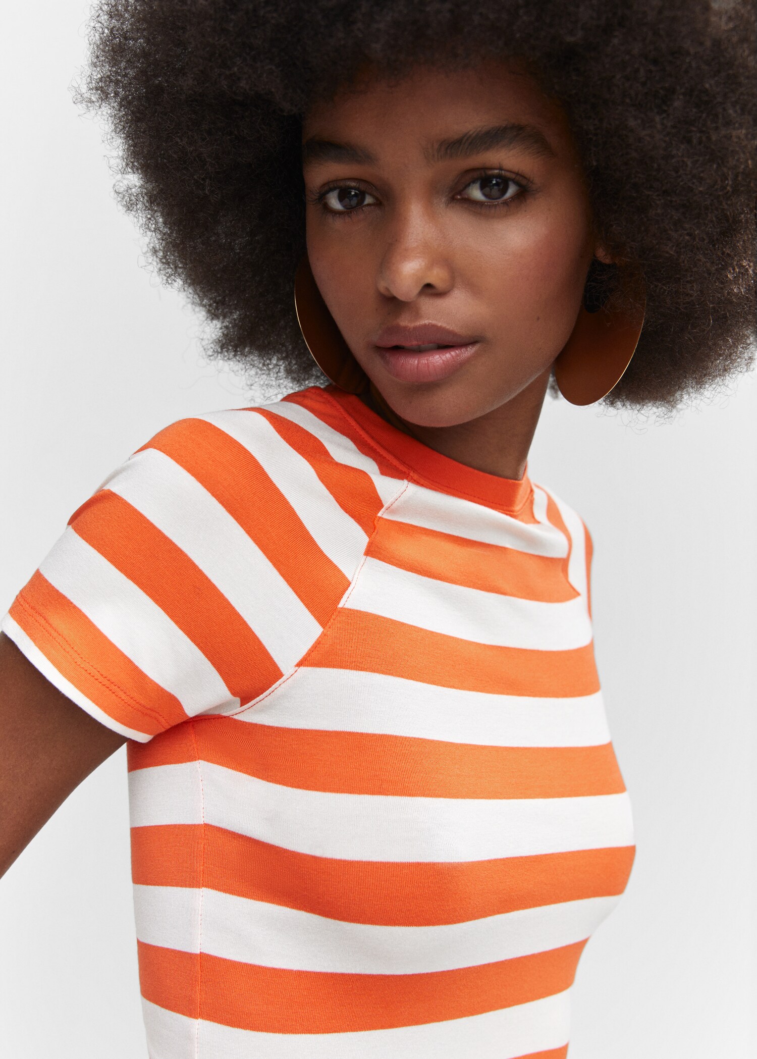 Striped print T-shirt - Details of the article 1