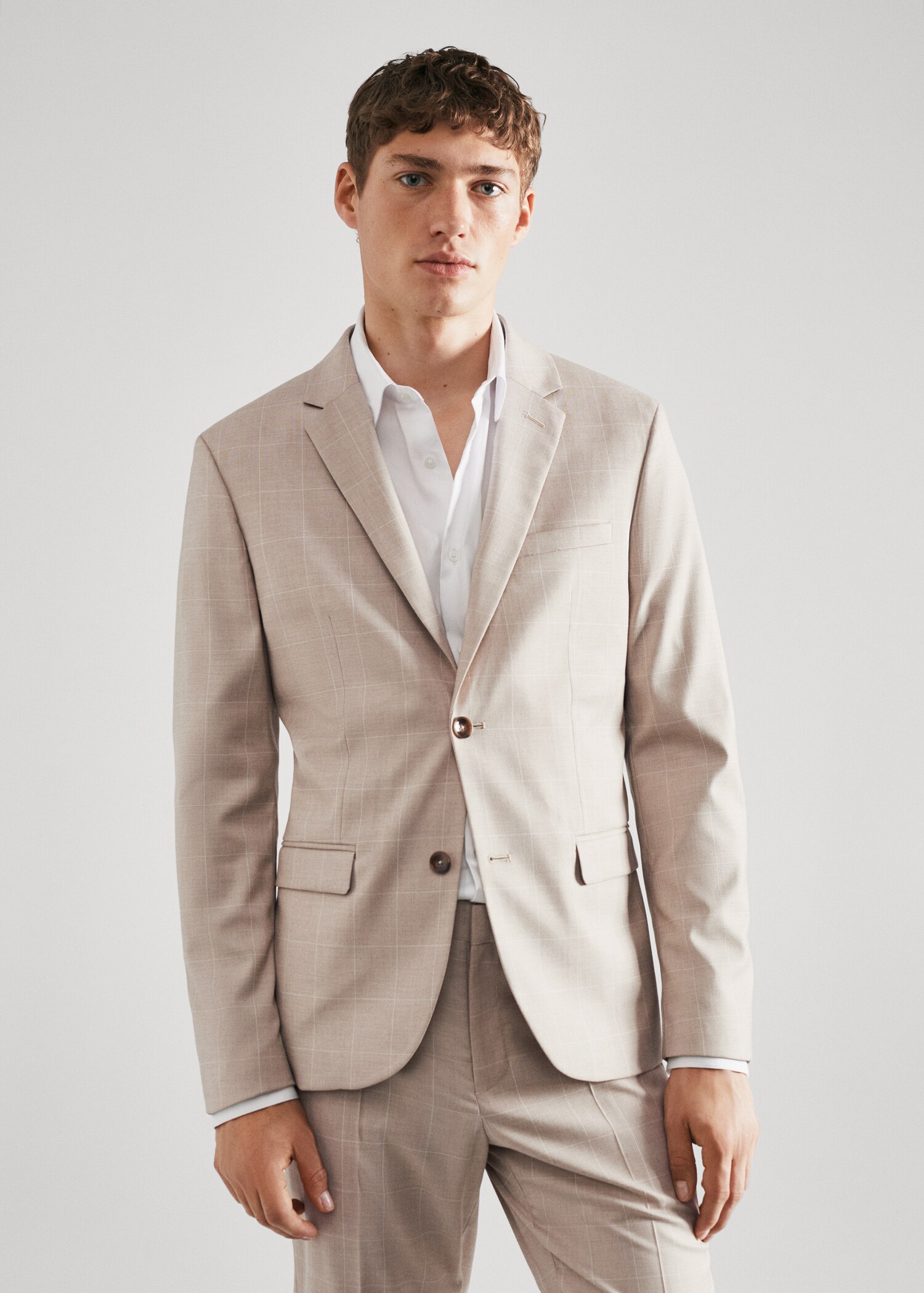 Σακάκι κοστουμιού καρό super slim fit - Μεσαίο πλάνο