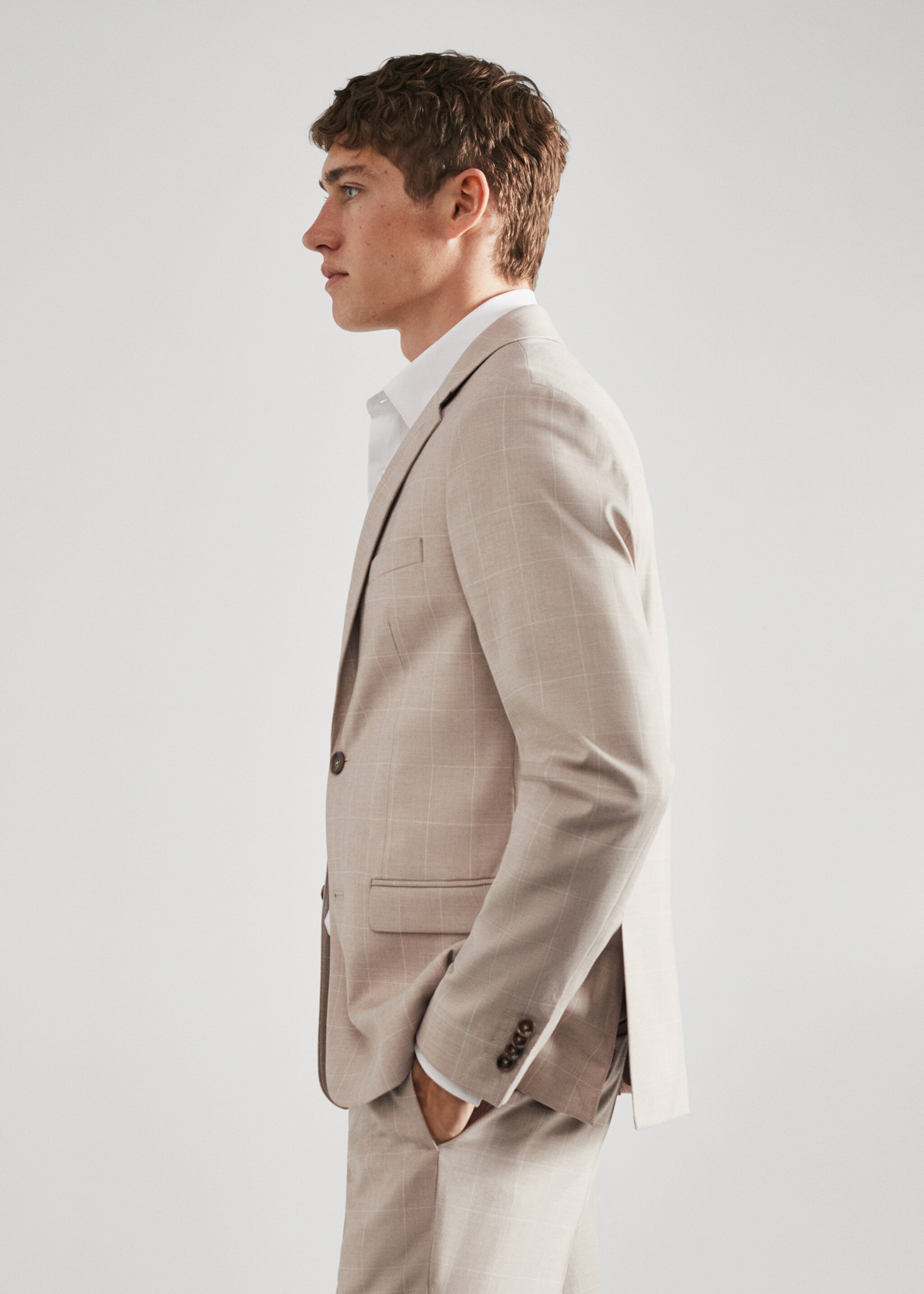 Oblekové sako super slim fit s kostkou - Detail zboží 1