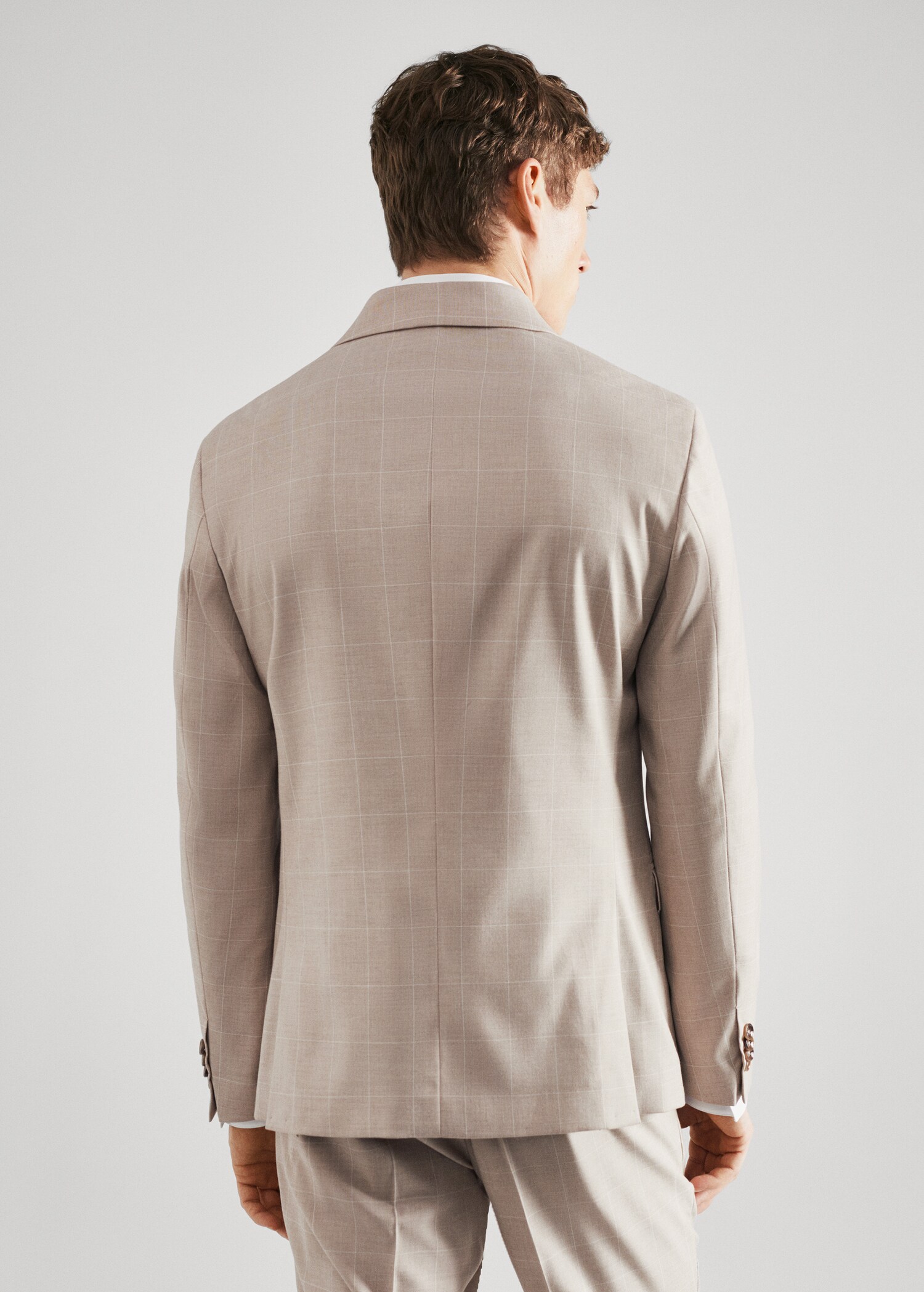 Σακάκι κοστουμιού καρό super slim fit - Πίσω όψη προϊόντος