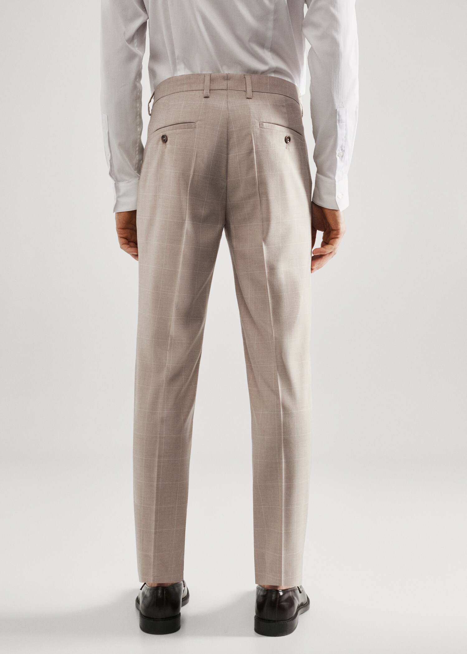 Pantalon costume super slim-fit carreaux - Verso de l’article
