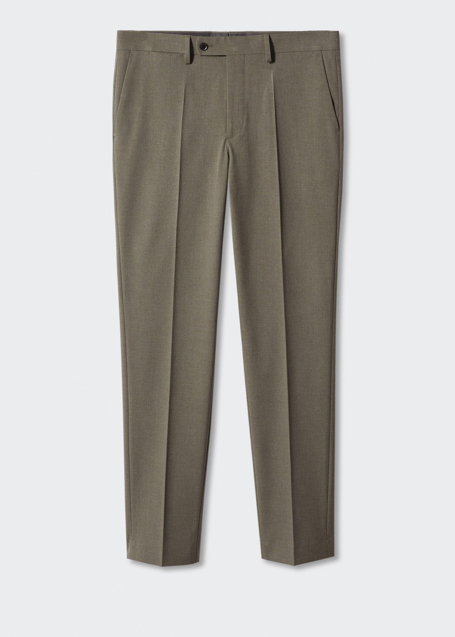 Stretch-fabric slim-fit suit pants - Article without model