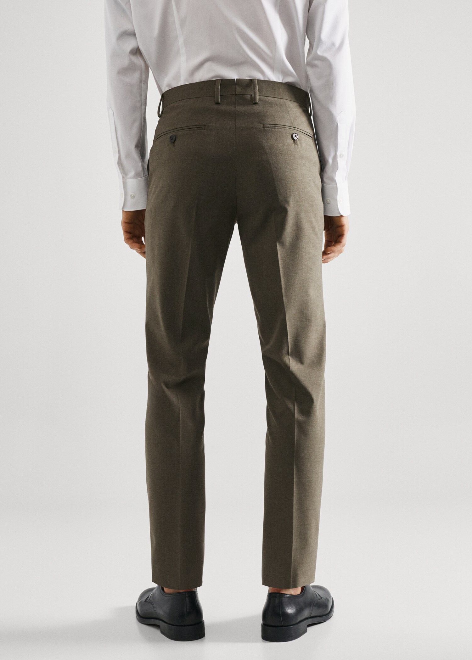 Stretch-fabric slim-fit suit pants - Reverse of the article