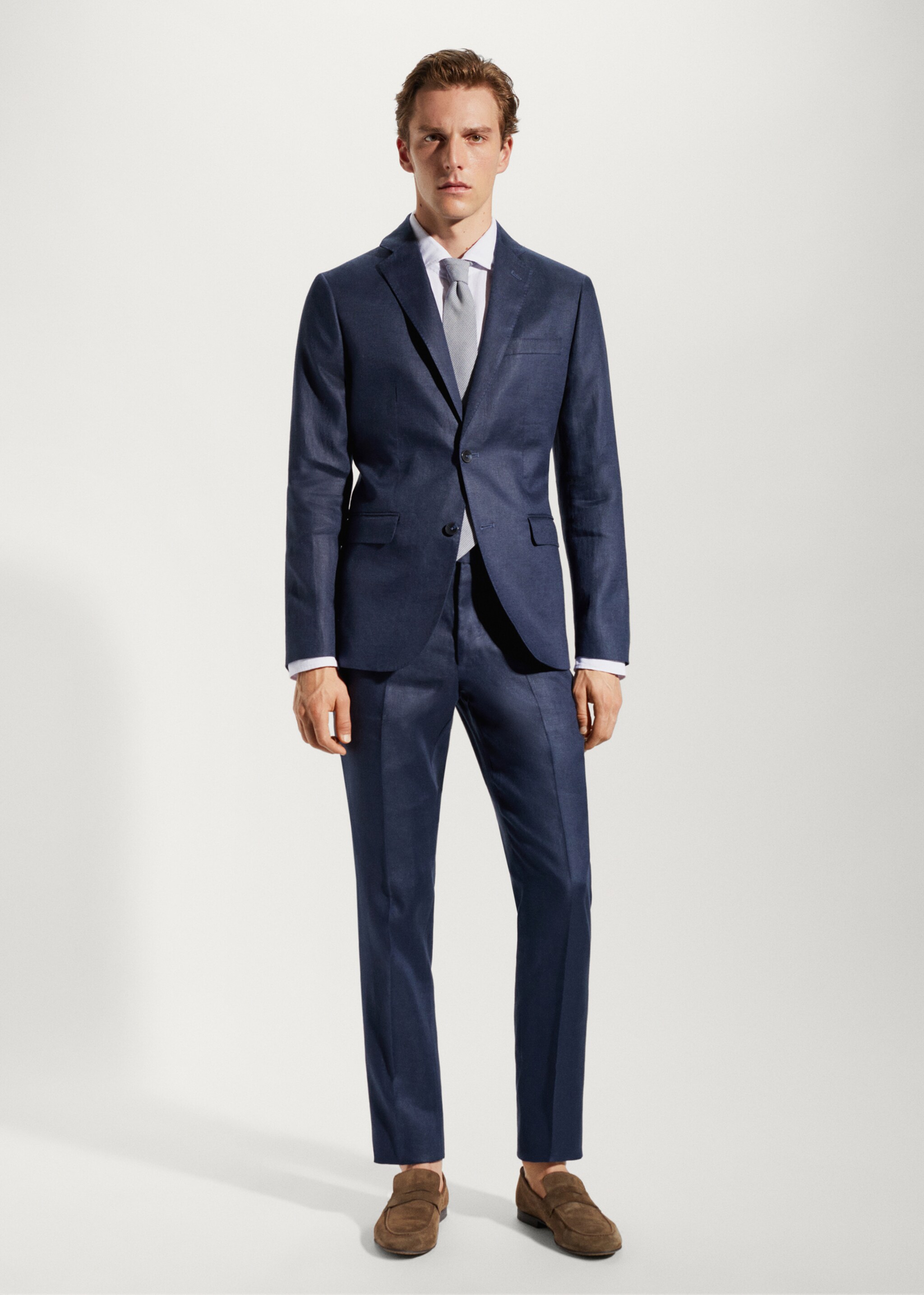 100% linen suit trousers - Details of the article 2