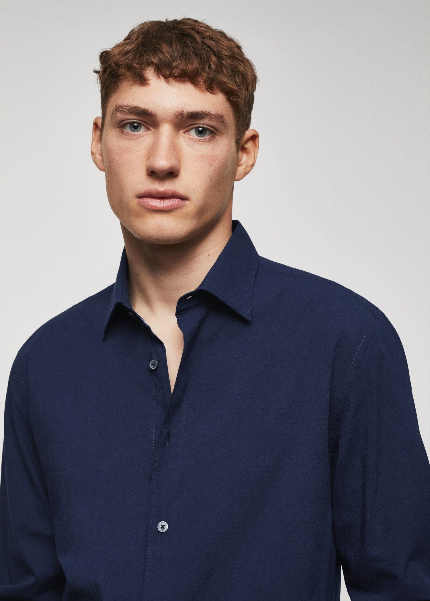 Chemise slim-fit coton seersucker - Détail de l'article 1