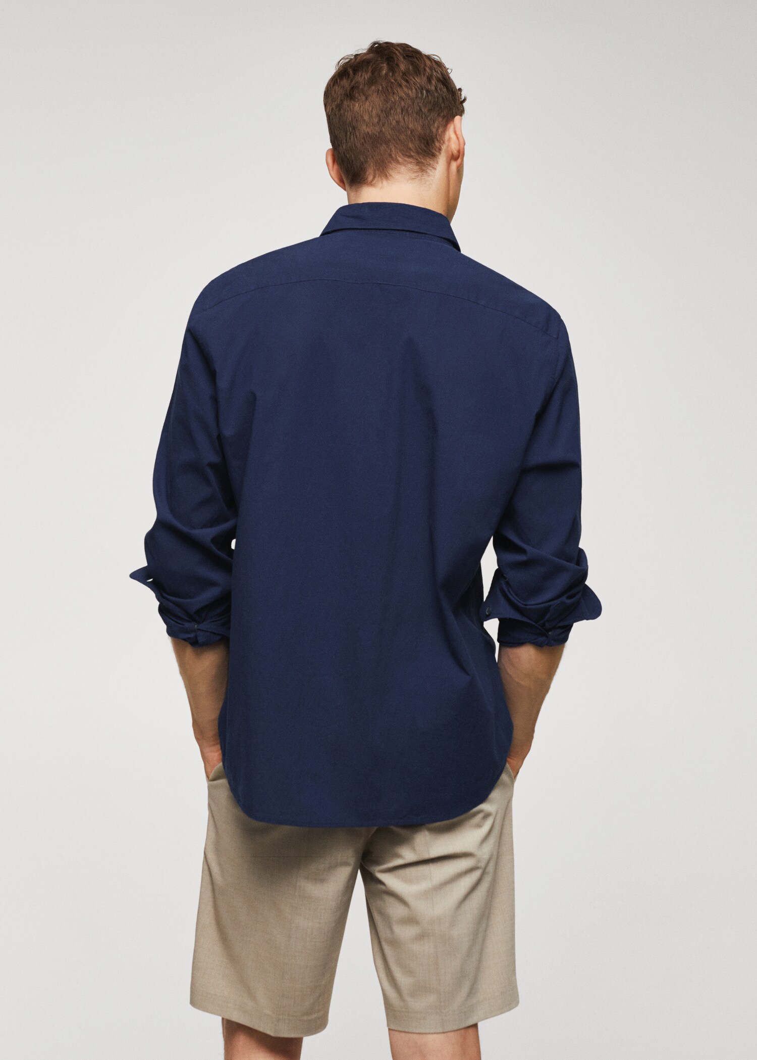 Chemise slim-fit coton seersucker - Verso de l’article