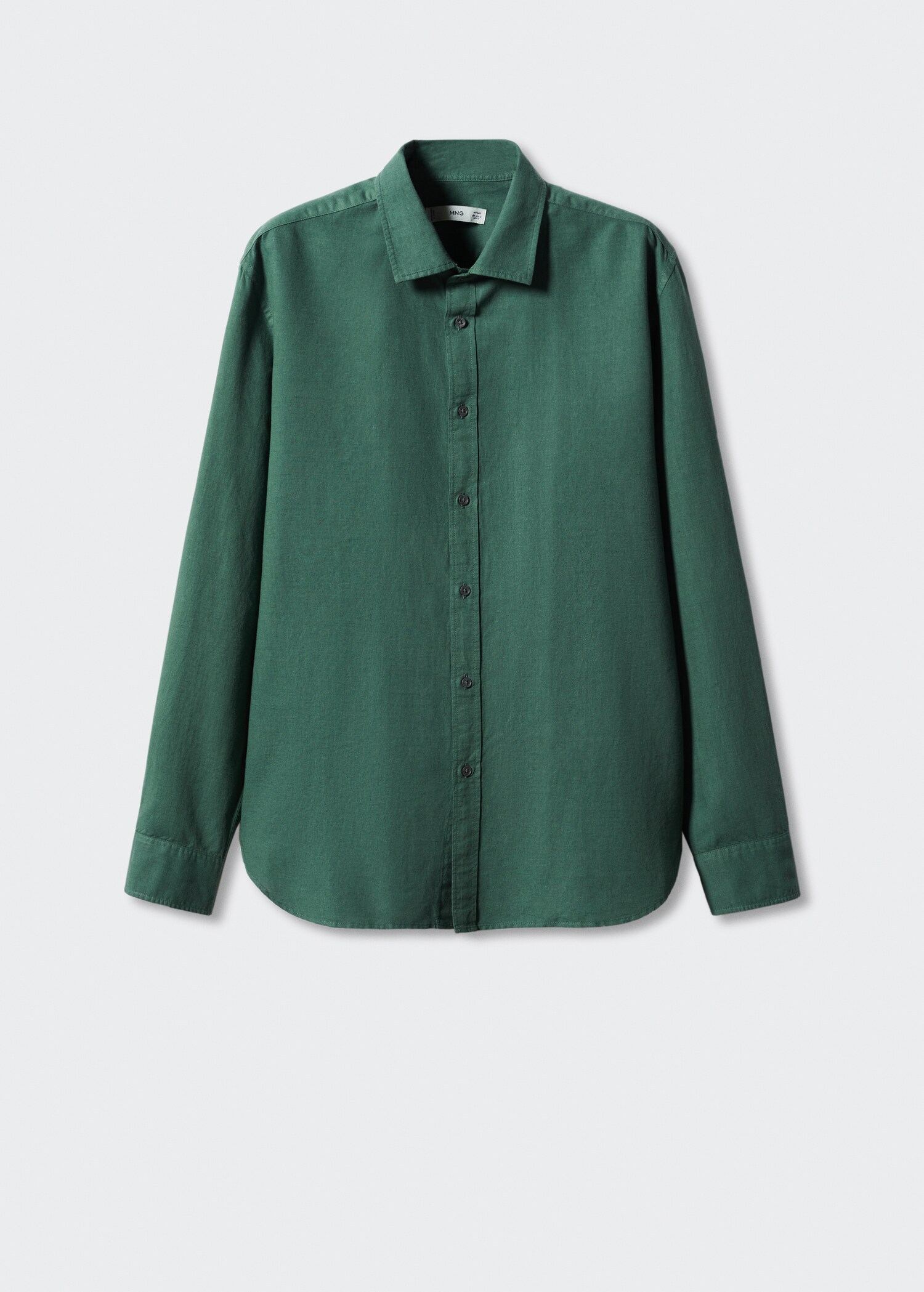 Regular-fit linen cotton shirt - Article without model