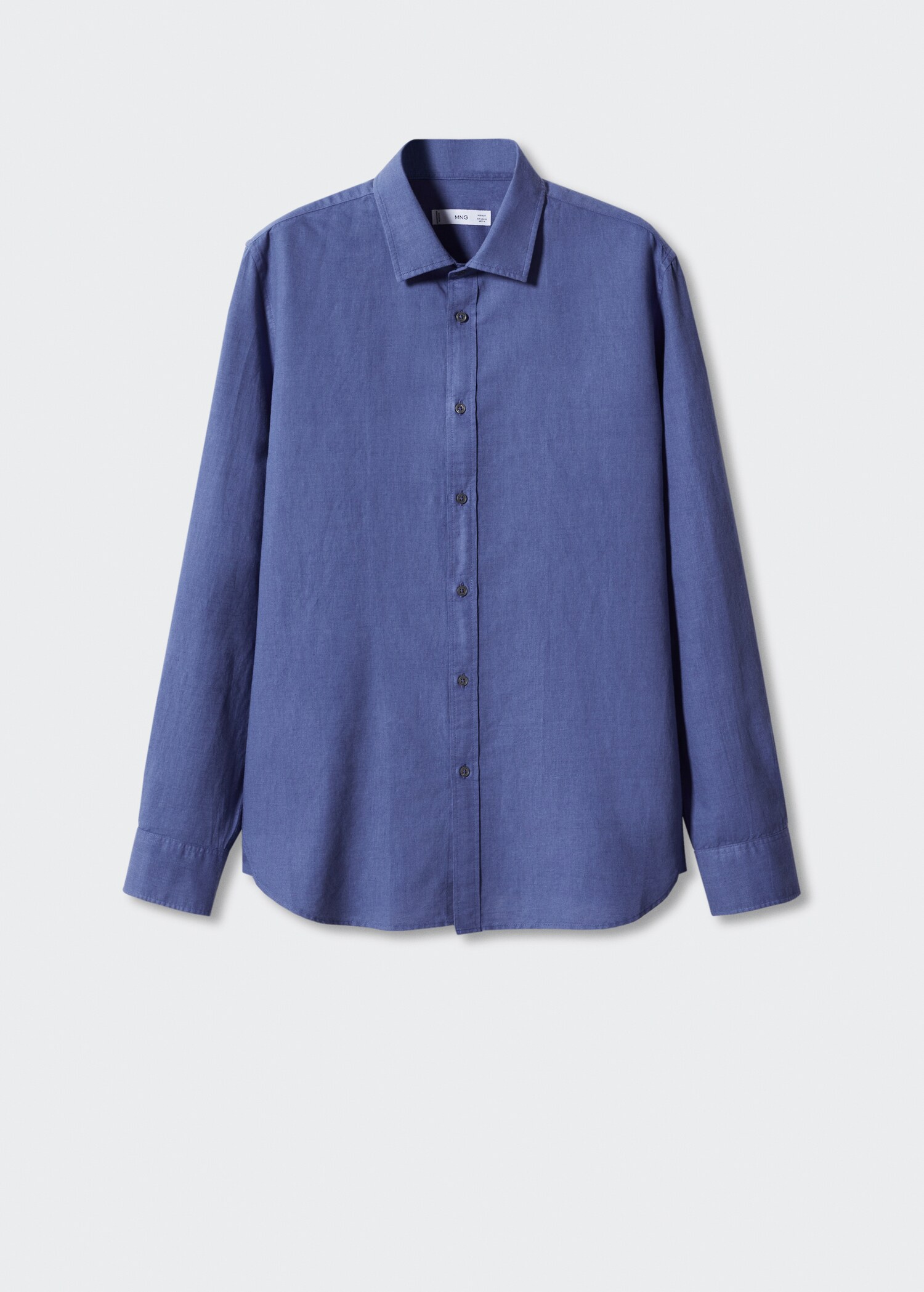 Regular-fit linen cotton shirt - Article without model