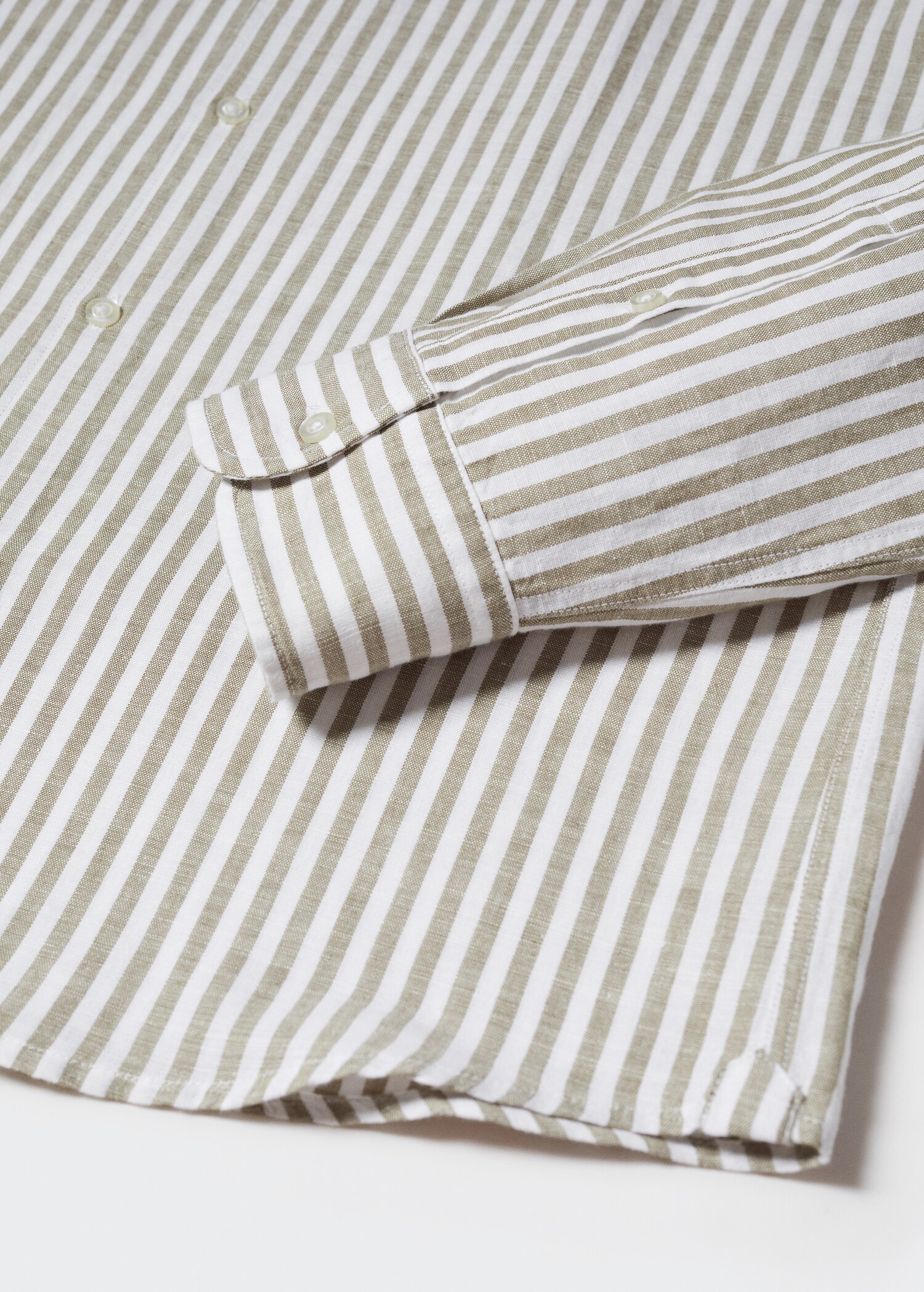 Chemise slim fit lin à rayures - Détail de l'article 8