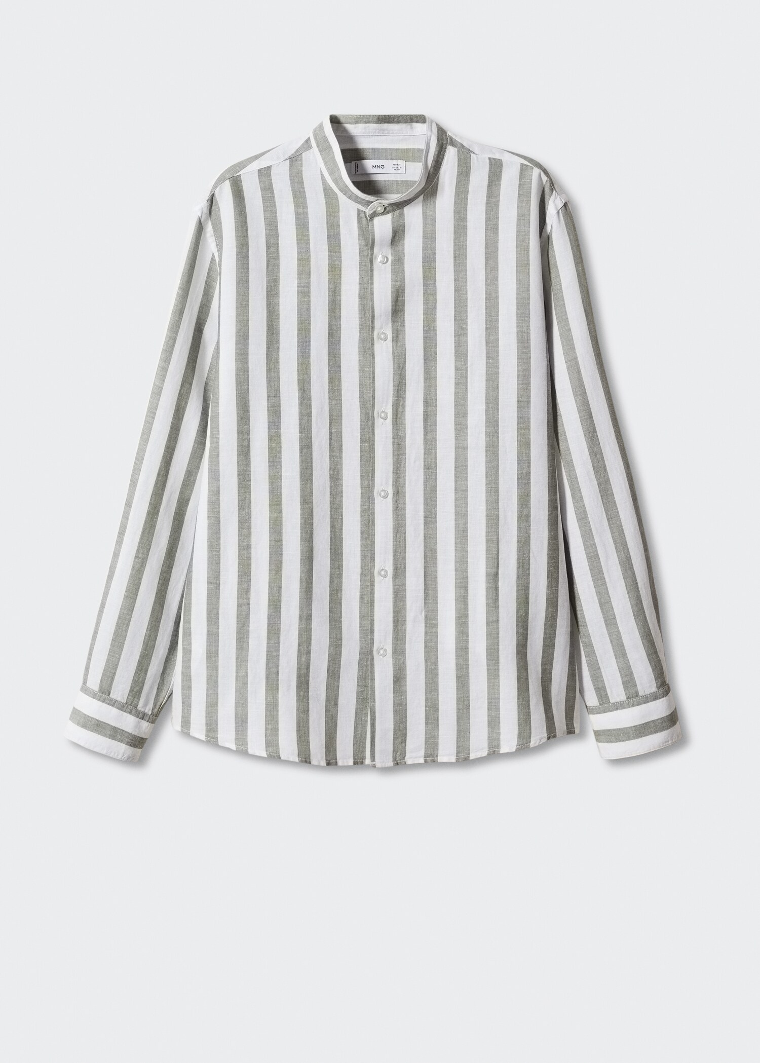 Camisa regular fit lino rayas - Artículo sin modelo