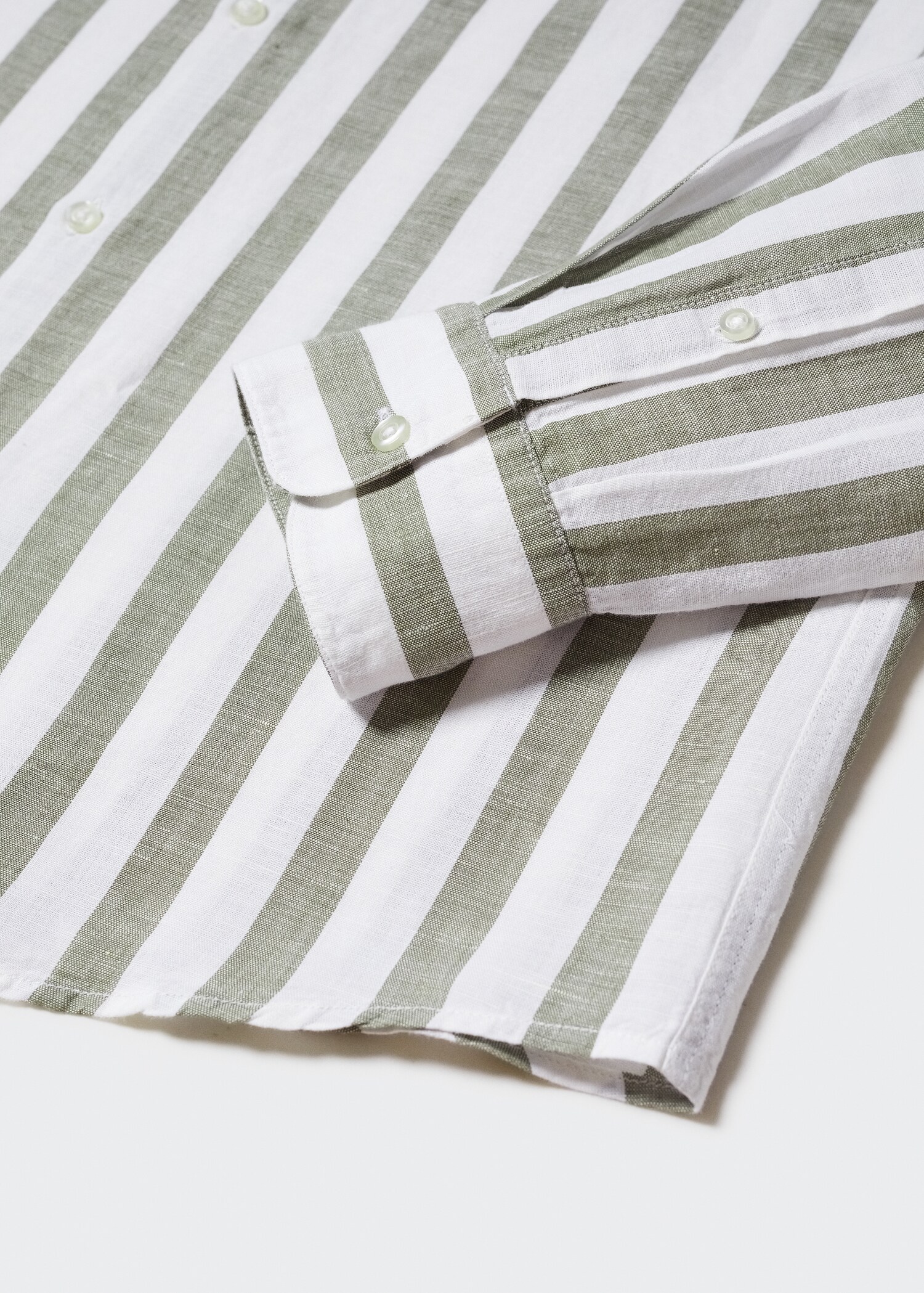 Camisa regular fit lino rayas - Detalle del artículo 8