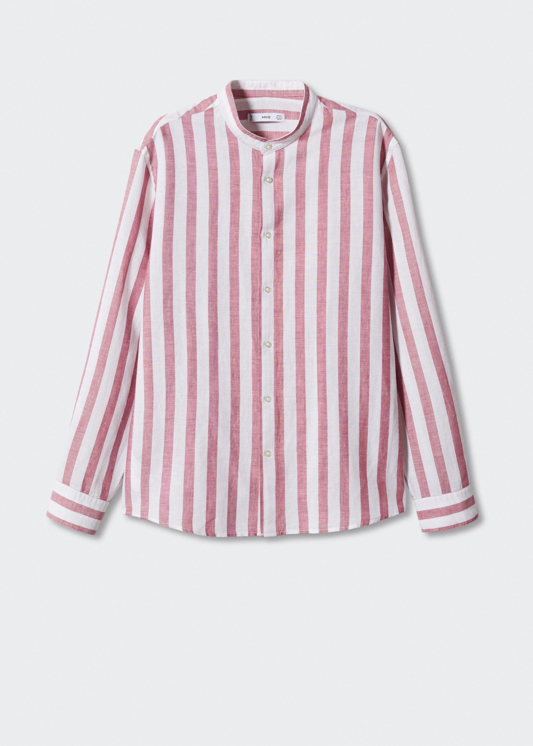 Regular-fit striped linen shirt - Article without model