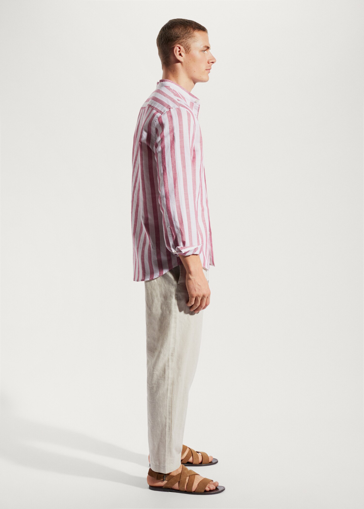 Camisa regular fit lino rayas - Detalle del artículo 2